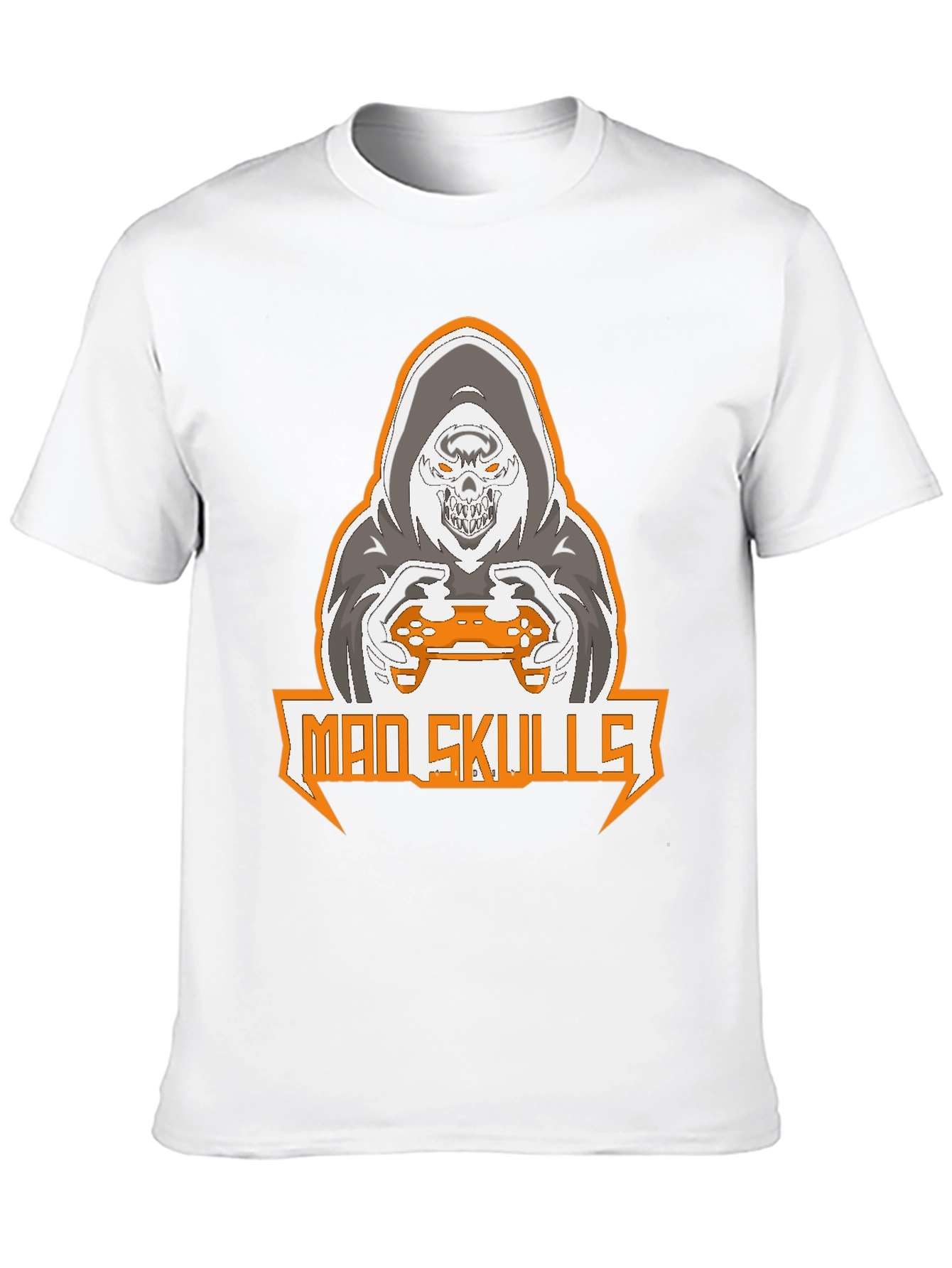 Mad Skulls Gamer Graphic T-Shirt