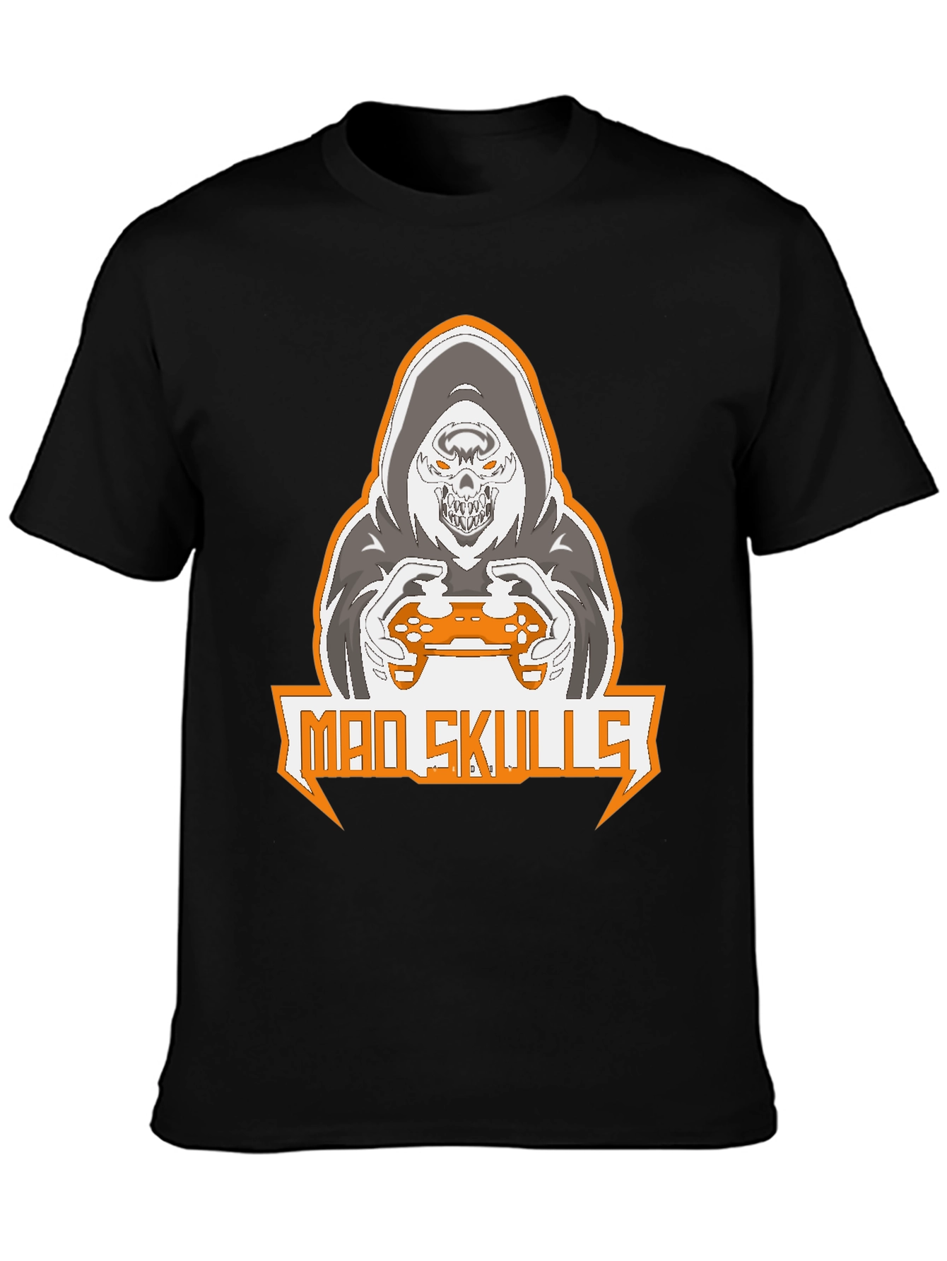 Mad Skulls Gamer Graphic T-Shirt