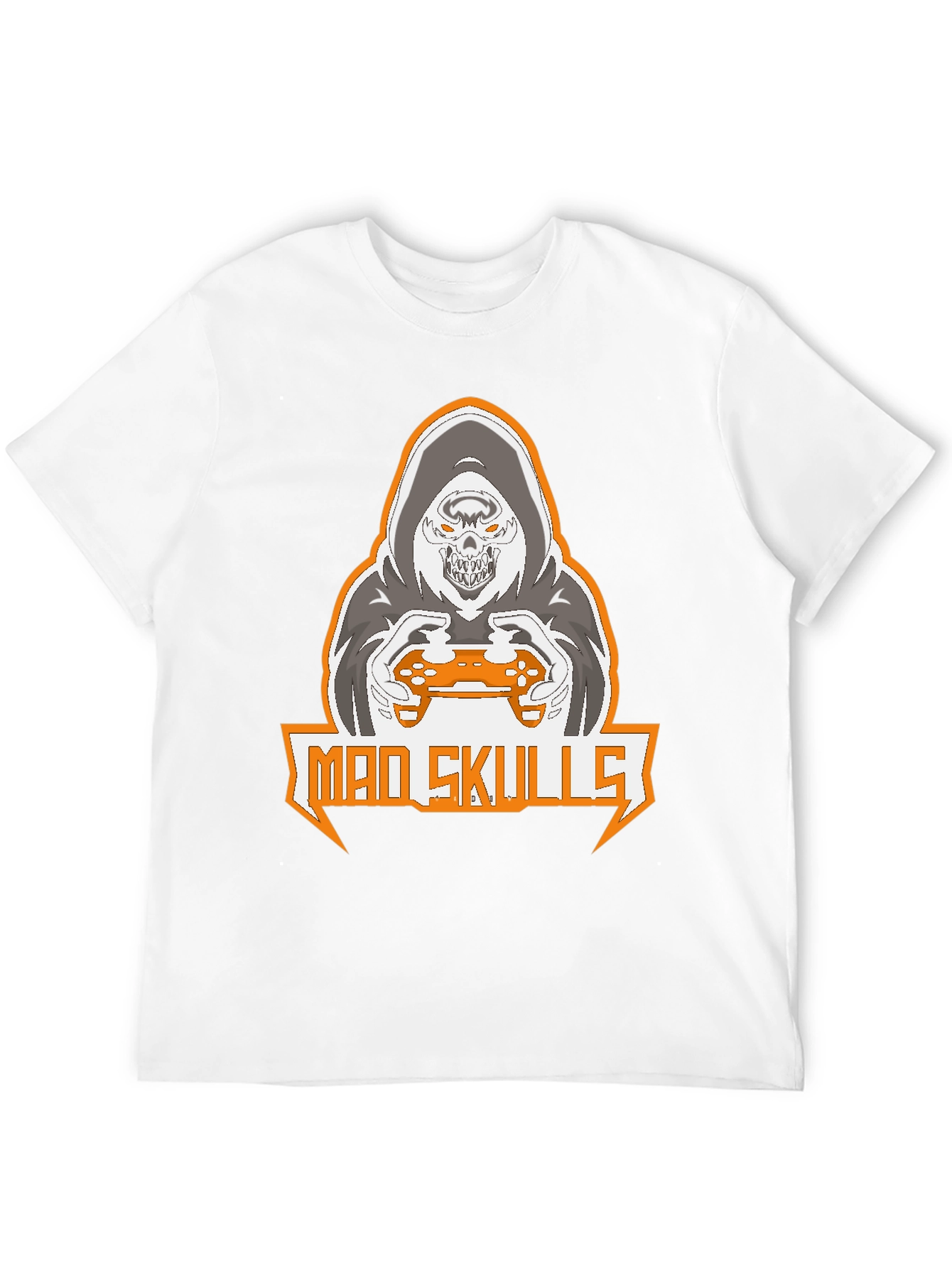 Mad Skulls Gamer Graphic T-Shirt