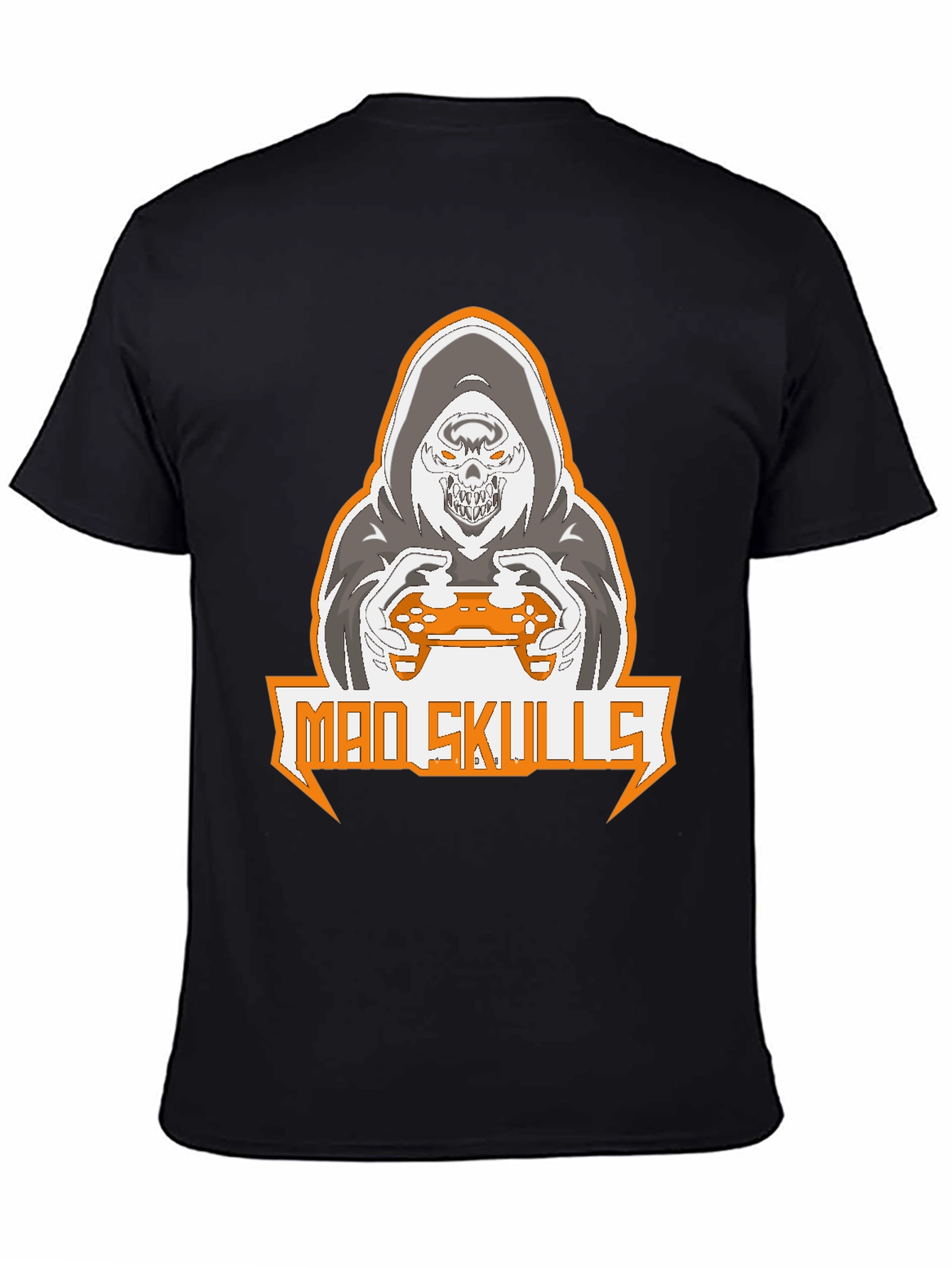 Mad Skulls Gamer Graphic T-Shirt