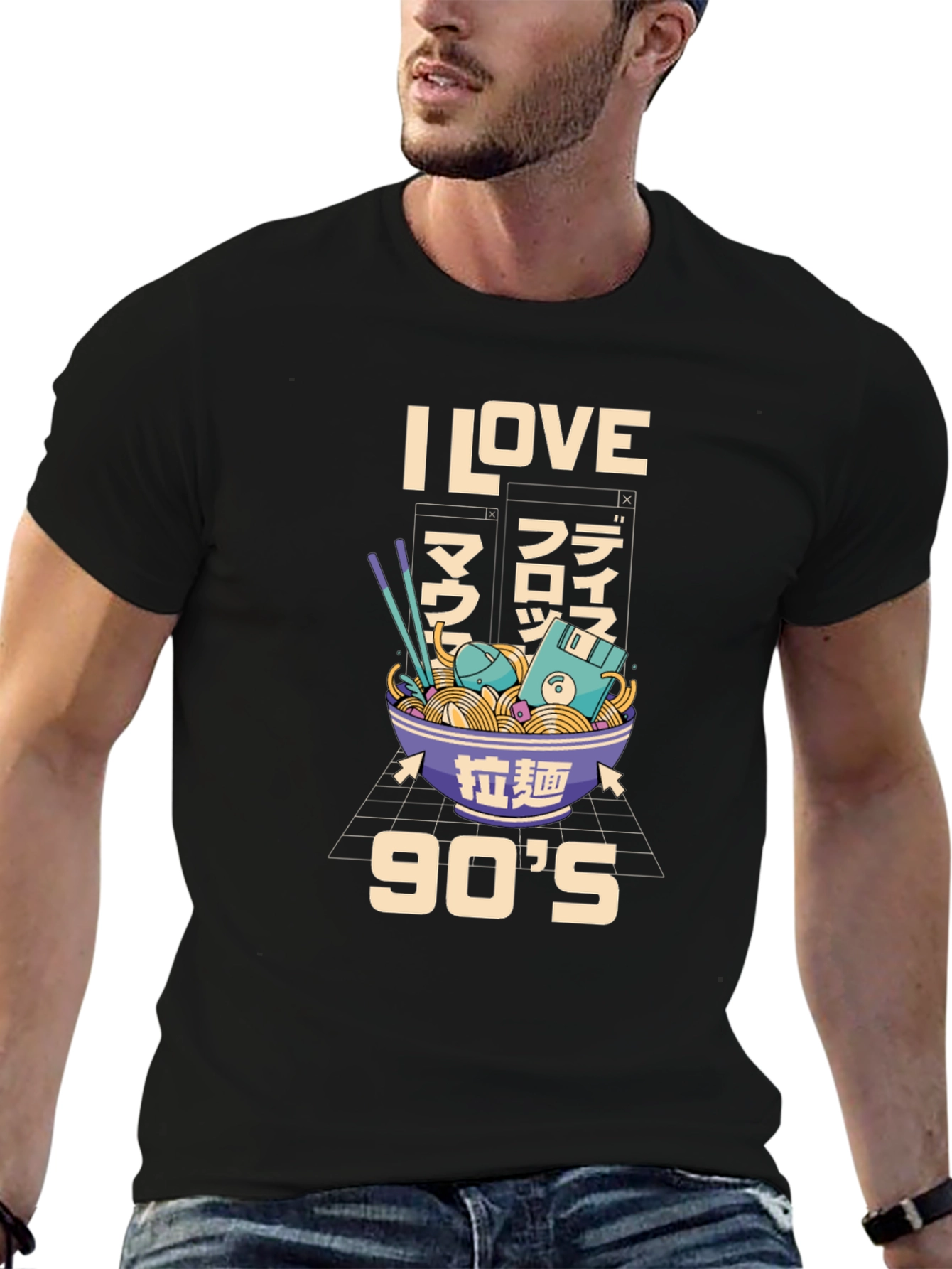 I Love 90s Ramen Graphic Tee