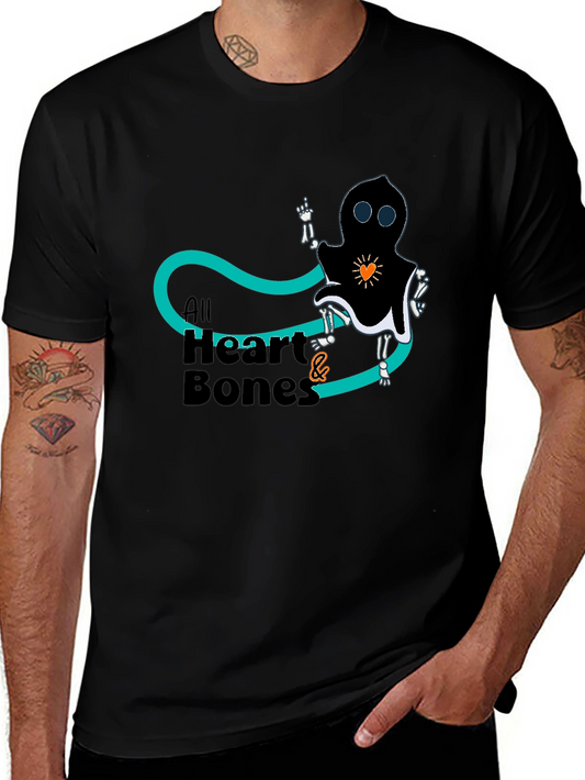All Heart & Bones Graphic Tee - Black