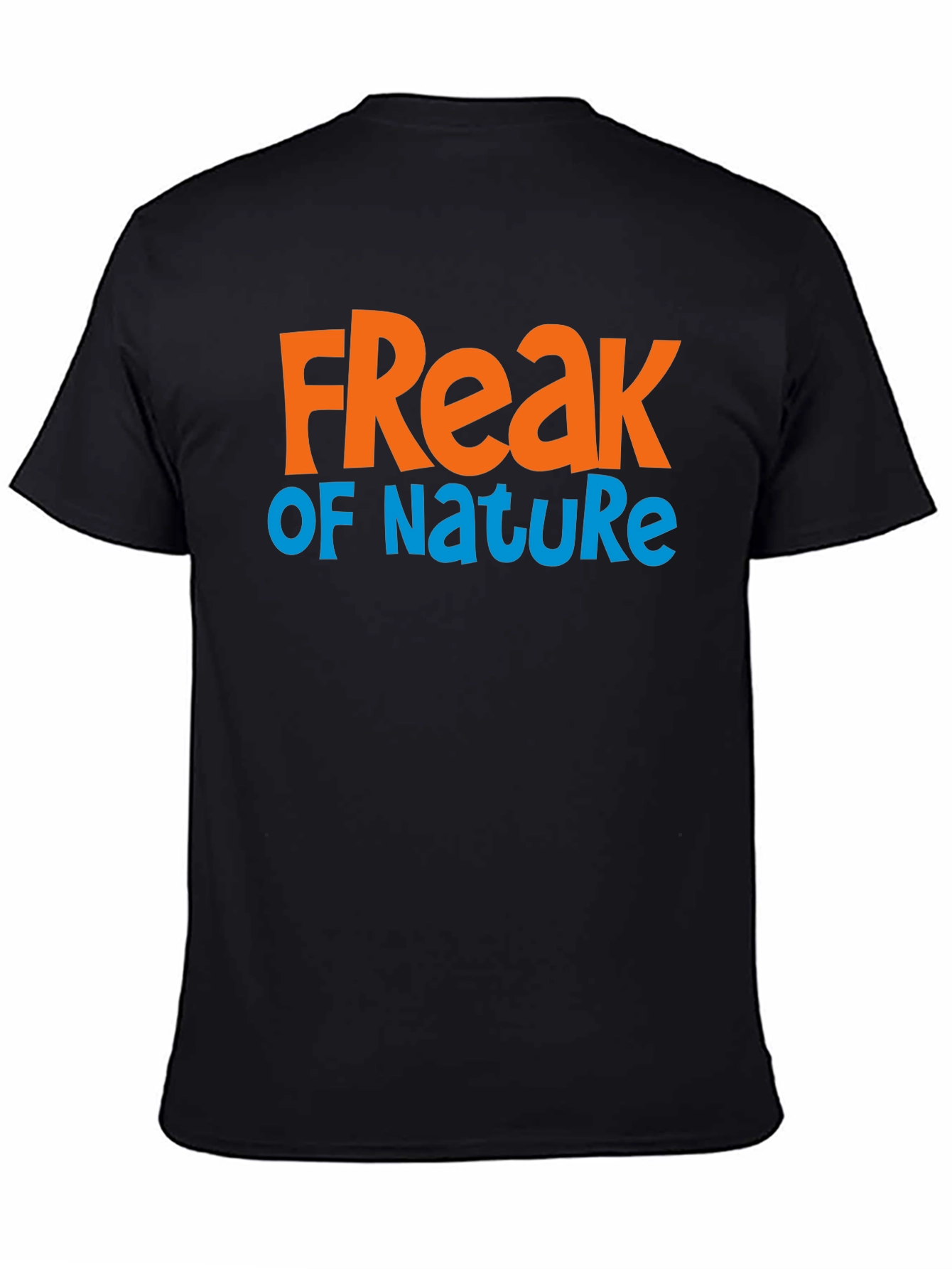 Freak Of Nature Graphic Print Black T-Shirt