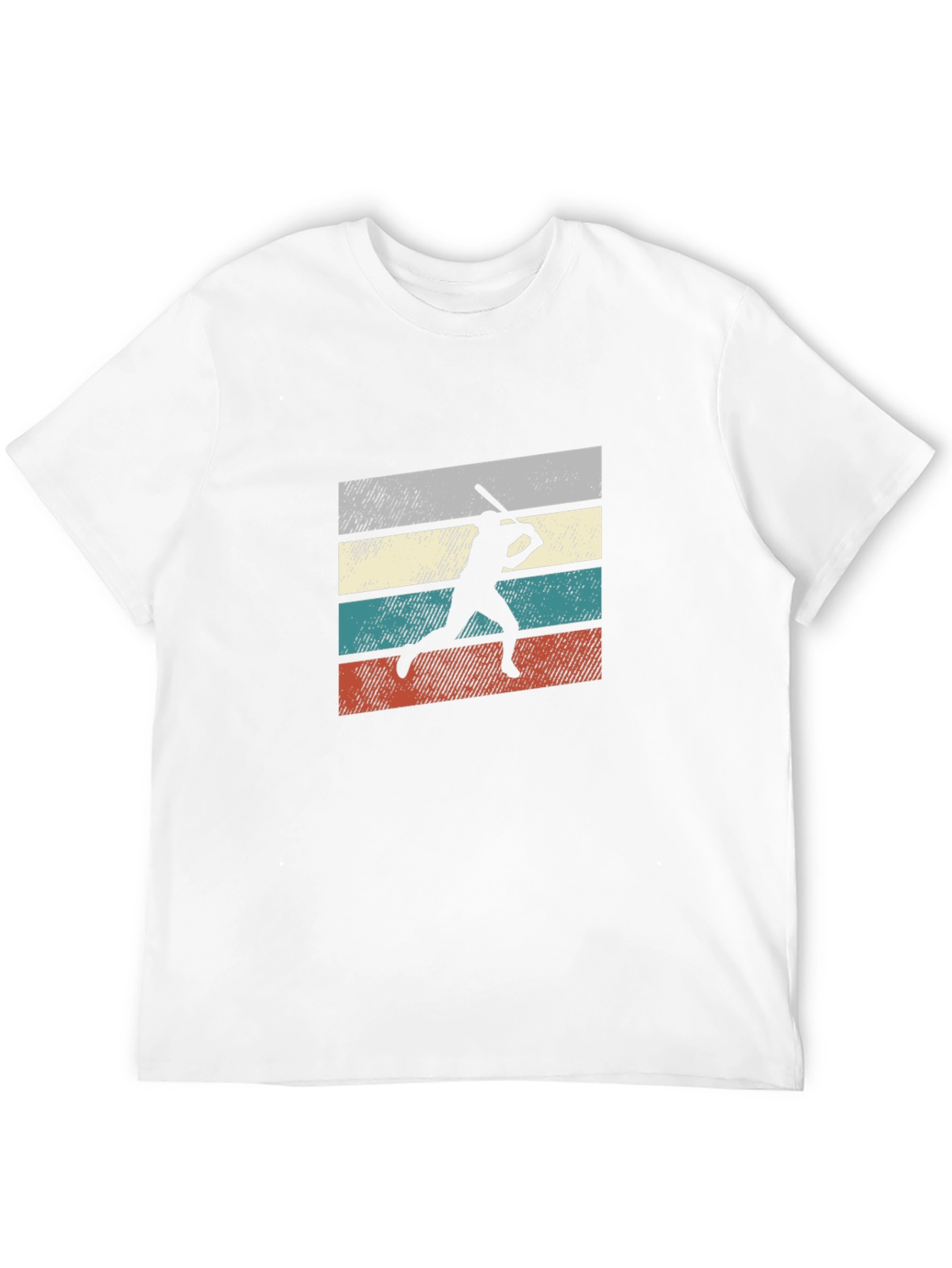 Retro Baseball Silhouette Graphic T-Shirt