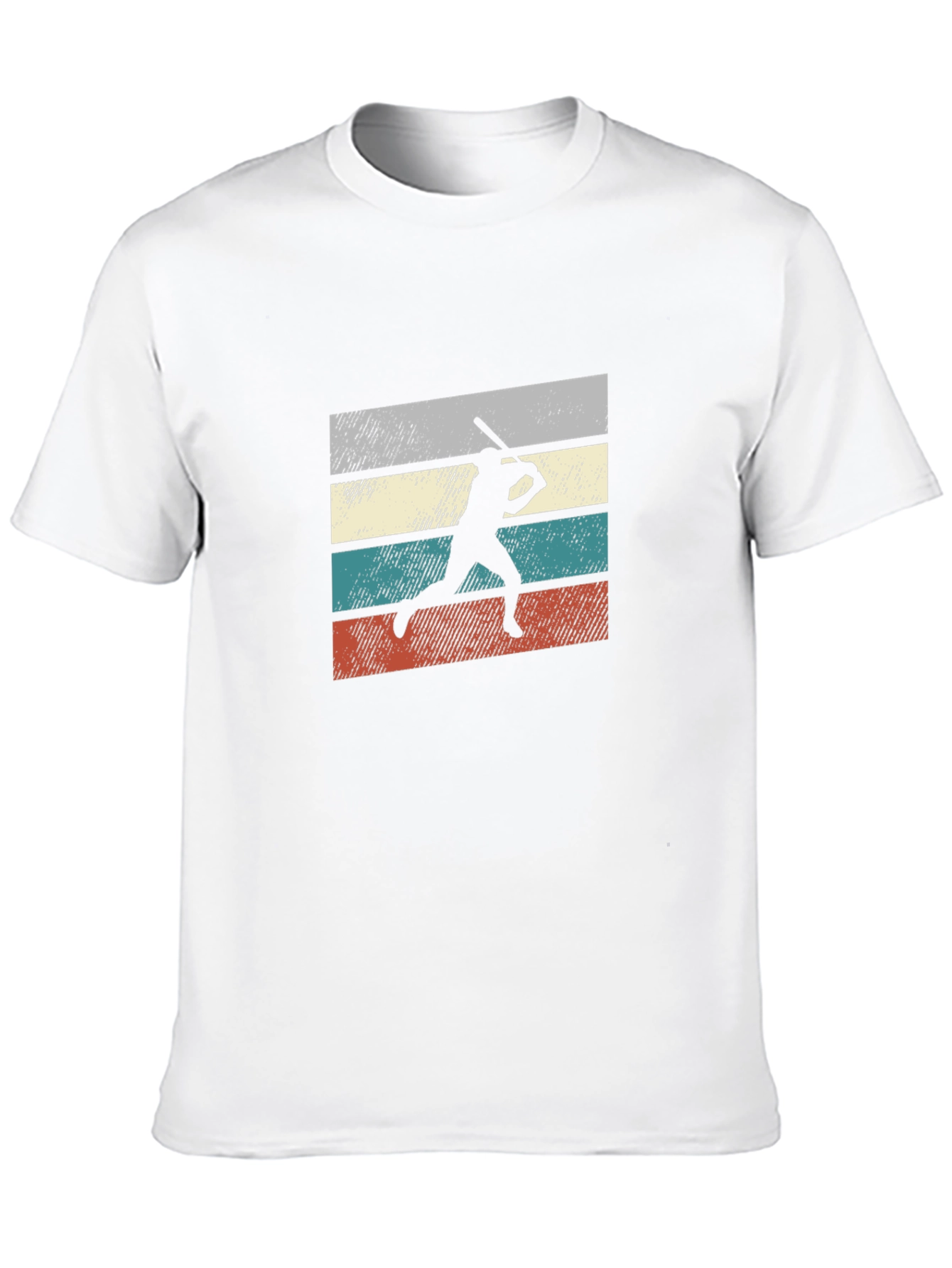 Retro Baseball Silhouette Graphic T-Shirt