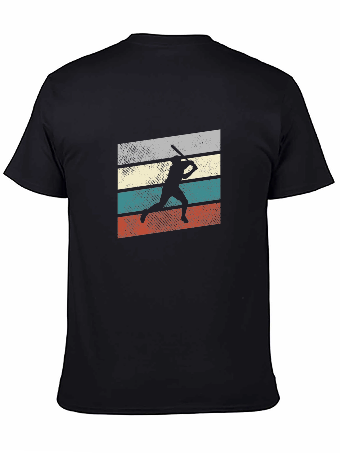 Retro Baseball Silhouette Graphic T-Shirt