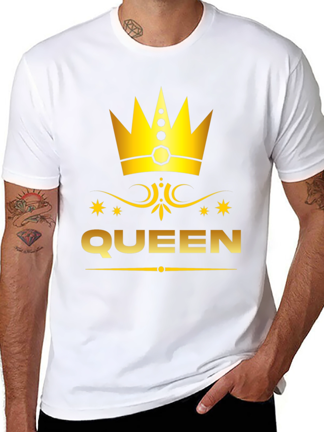 Queen Graphic Print Tee - Royal Style