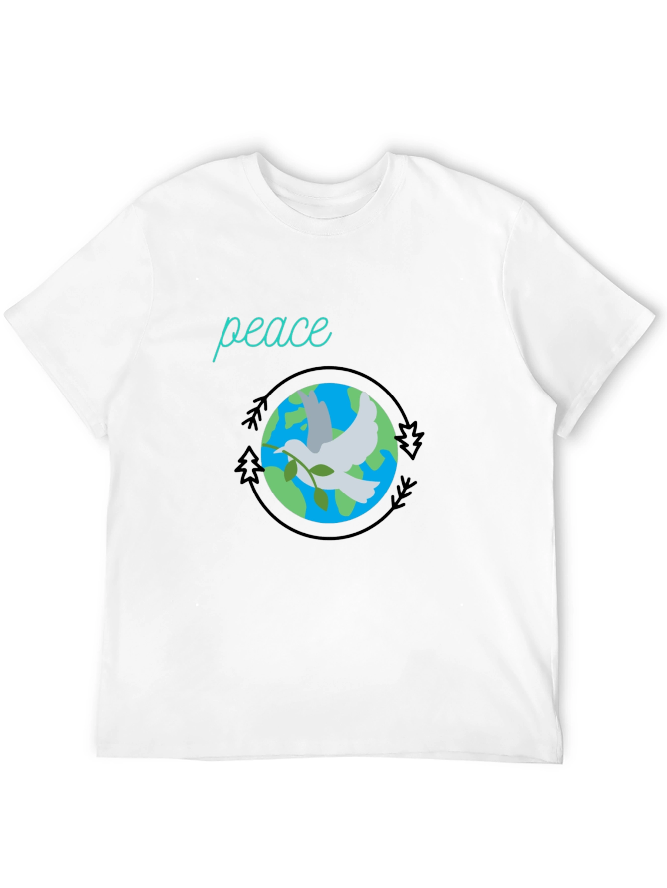 Peace Dove Graphic Tee - Earth Harmony Design