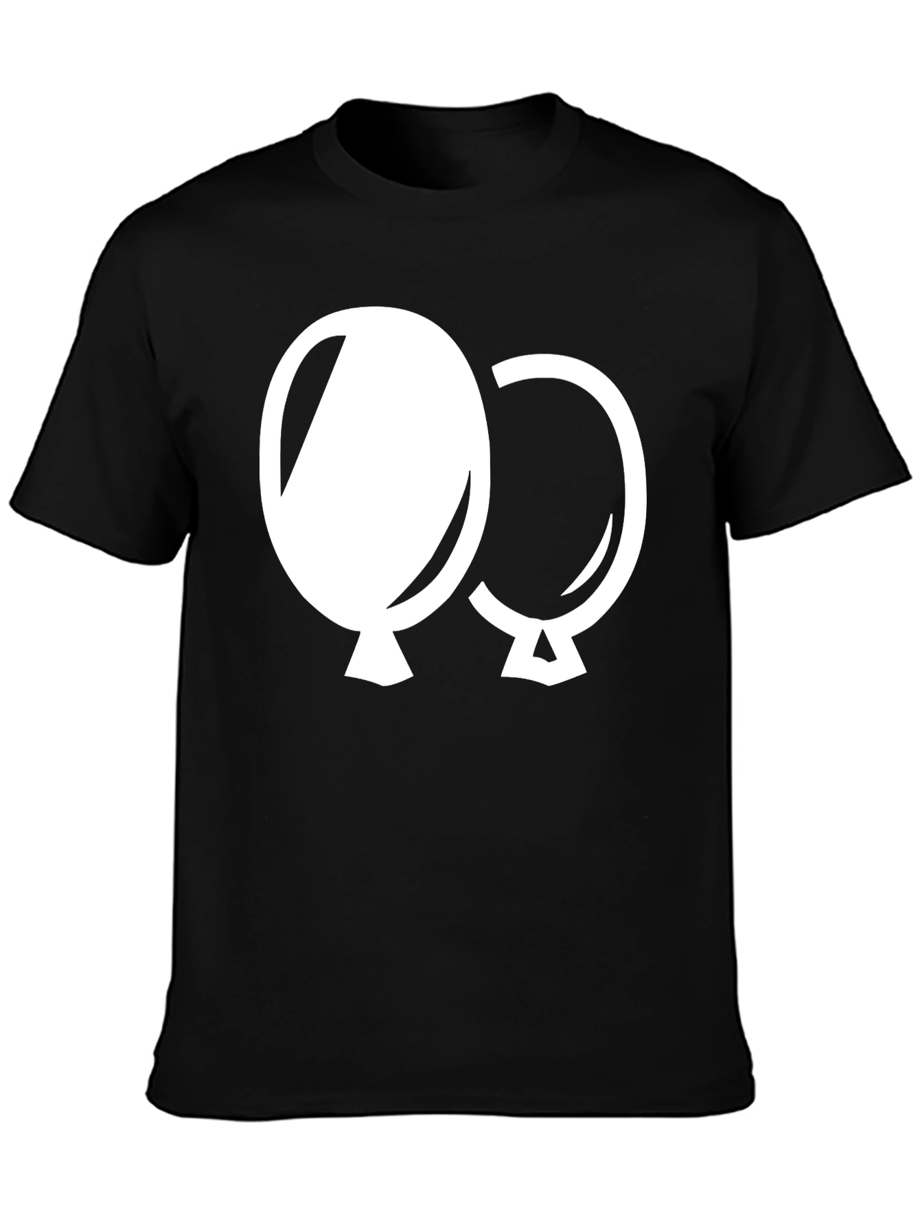 Balloon Graphic Tee - Black Cotton Comfort