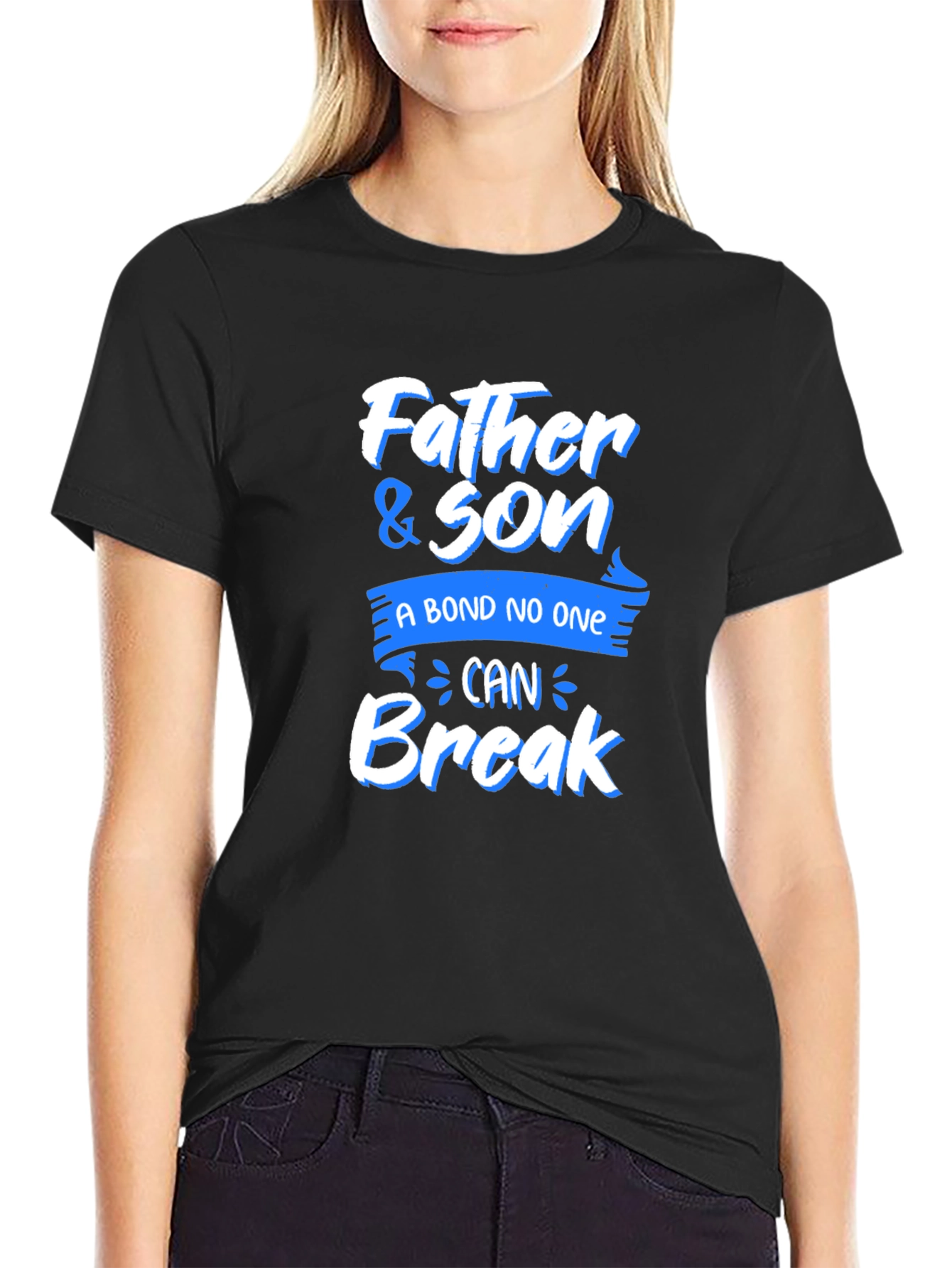 Father & Son Bond Graphic Tee - Black