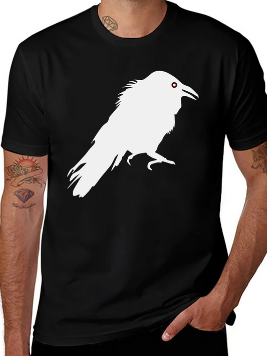 Raven Graphic T-Shirt - Bold Crow Design