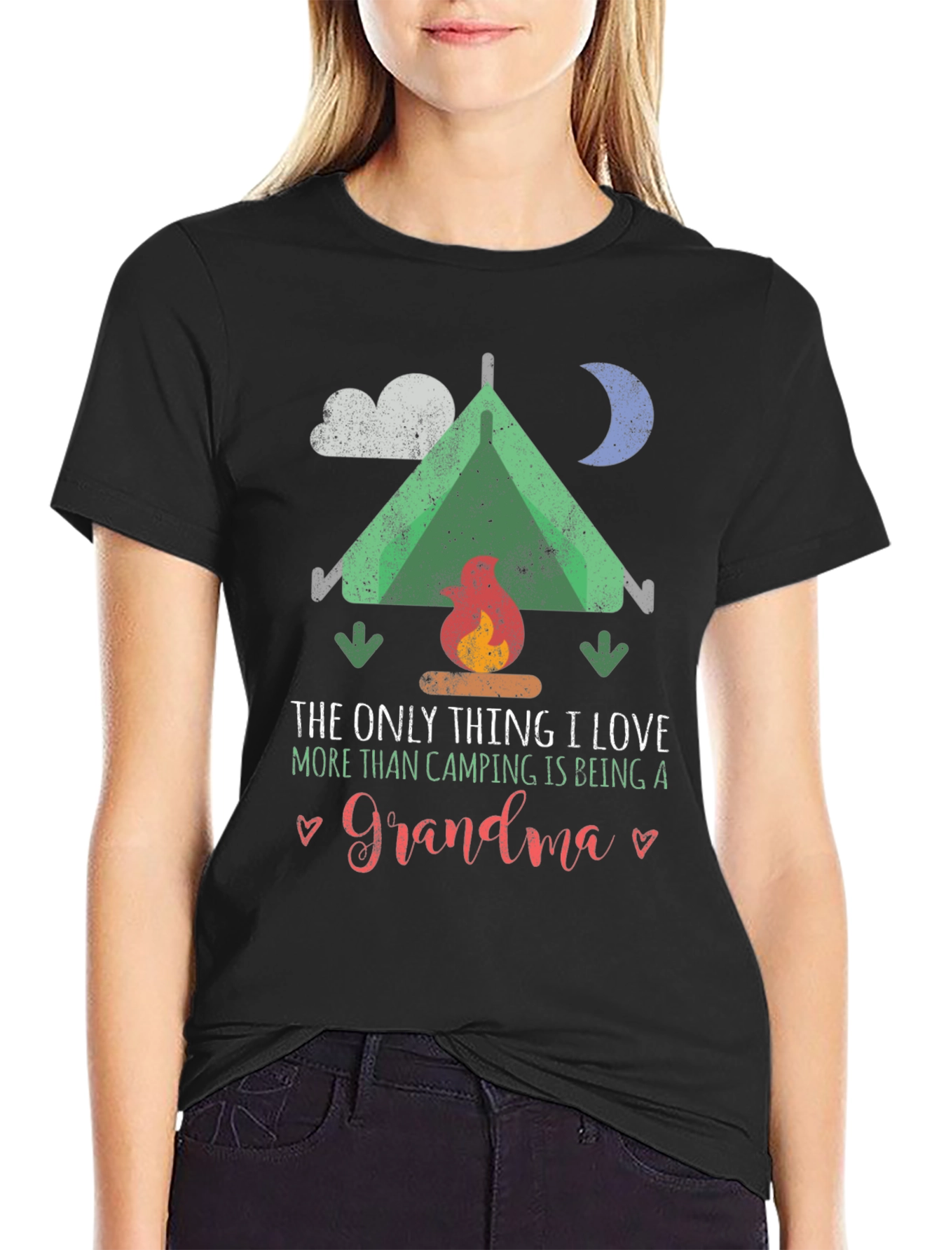 Camping Grandma Graphic Tee