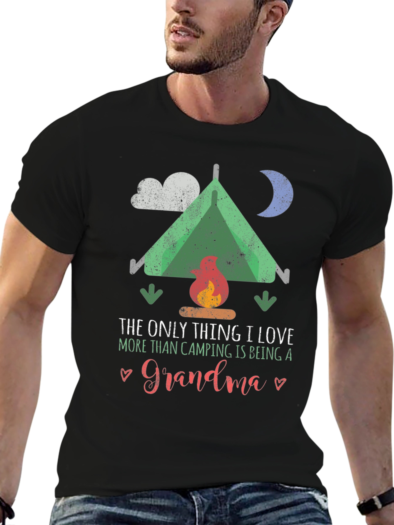 Camping Grandma Graphic Tee