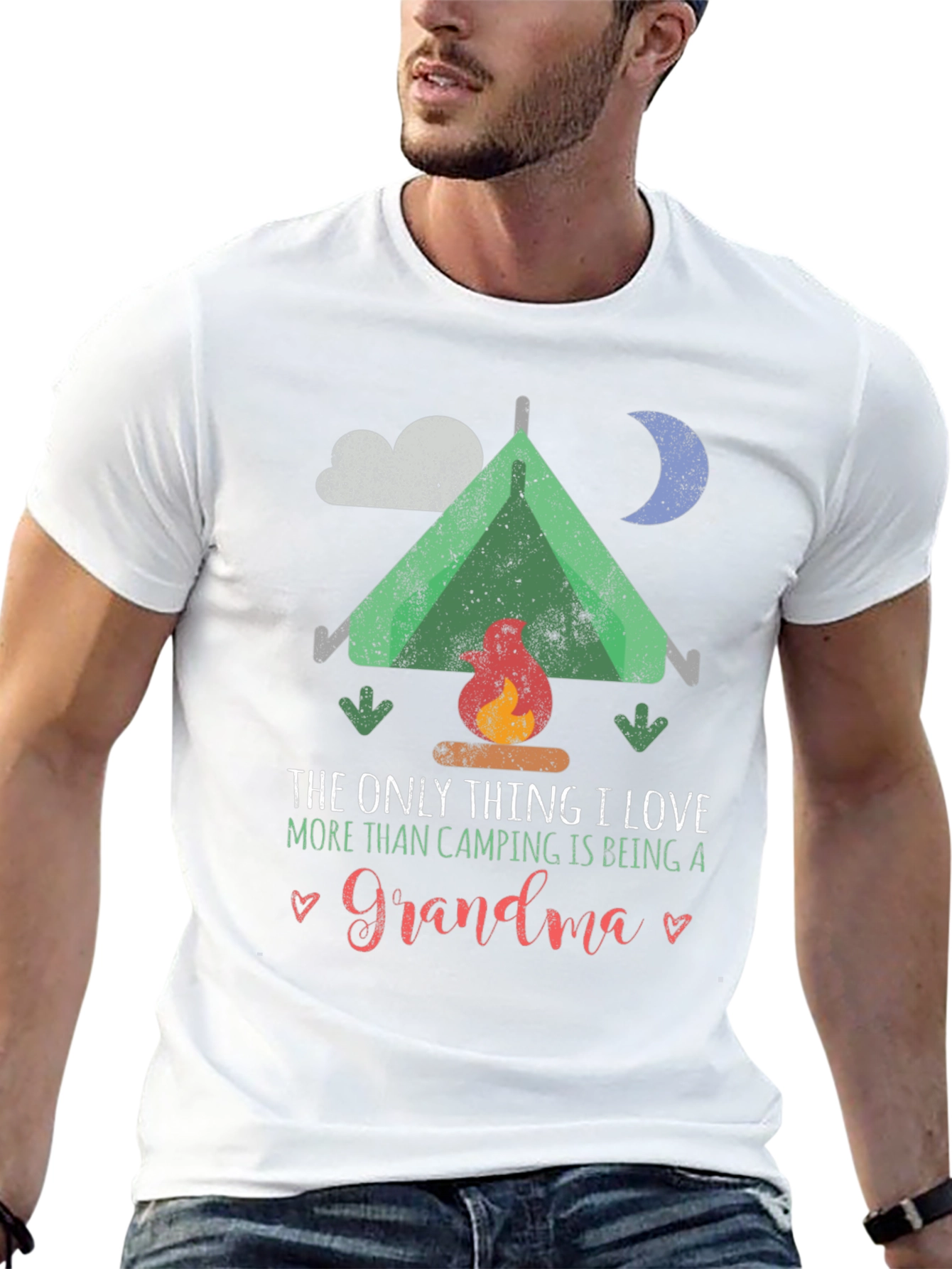 Camping Grandma Graphic Tee
