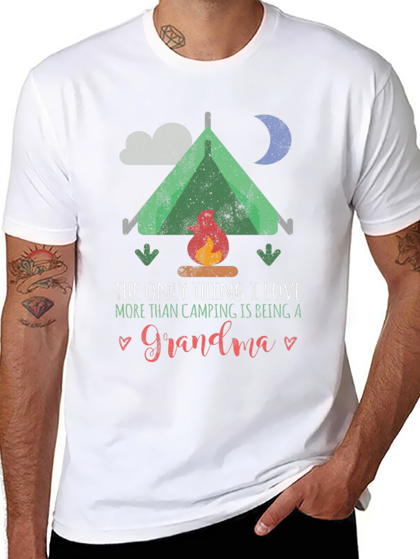 Camping Grandma Graphic Tee