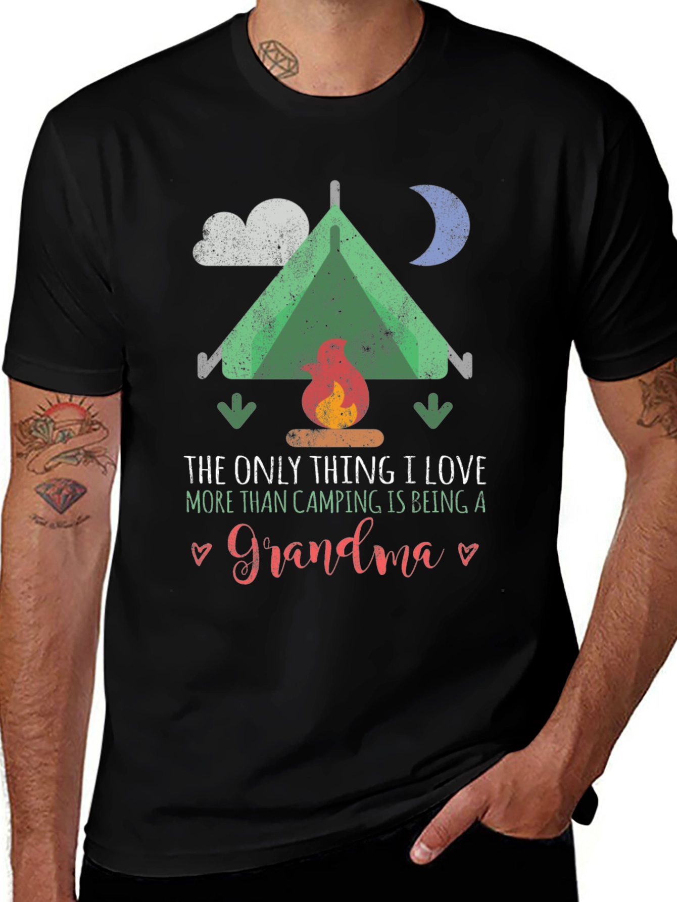 Camping Grandma Graphic Tee