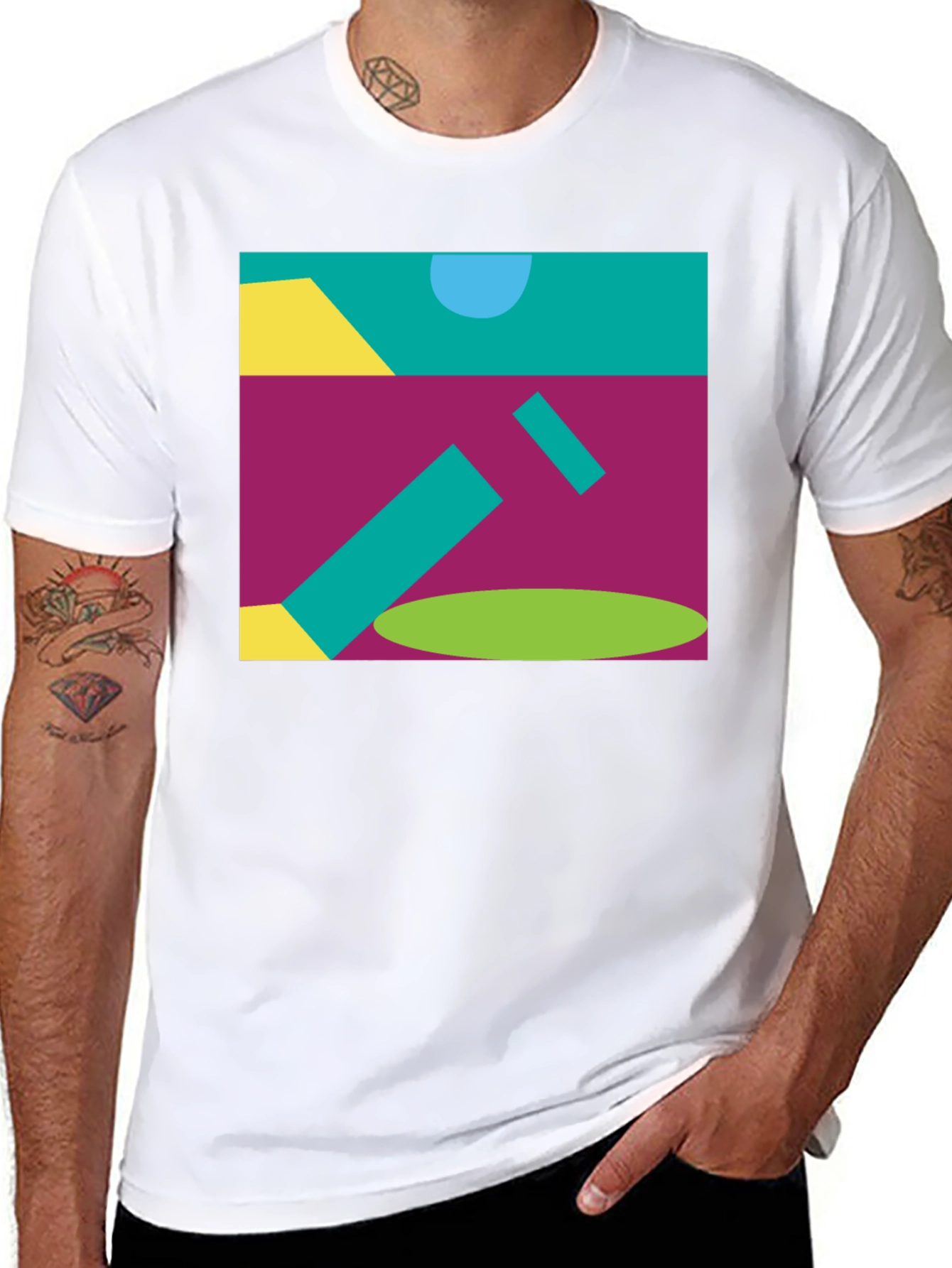 Abstract Geometric Pattern T-Shirt