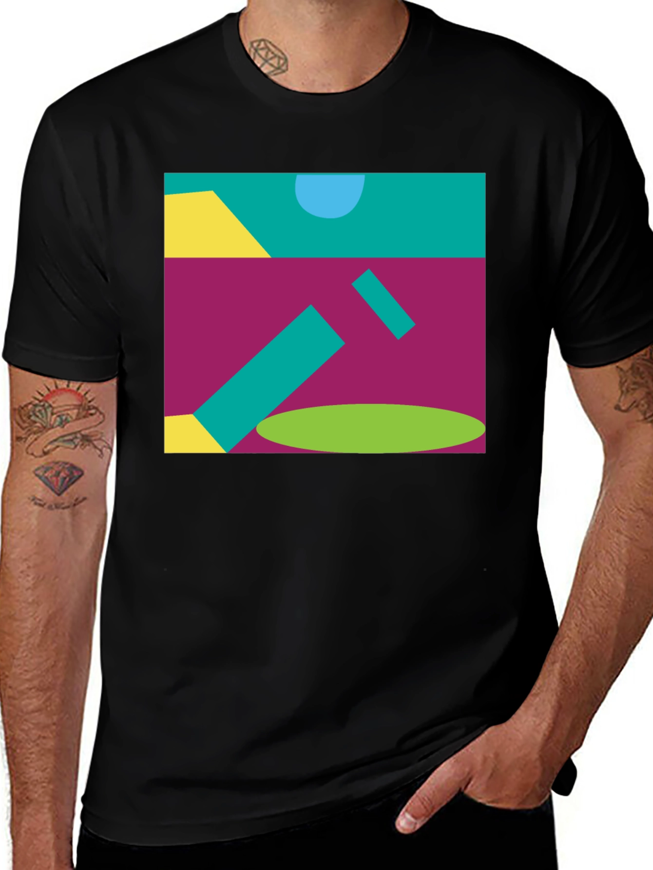 Abstract Geometric Pattern T-Shirt