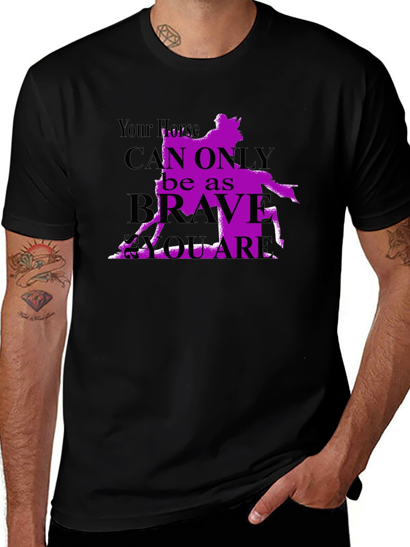 Horse Rider T-Shirt - Brave As You Are