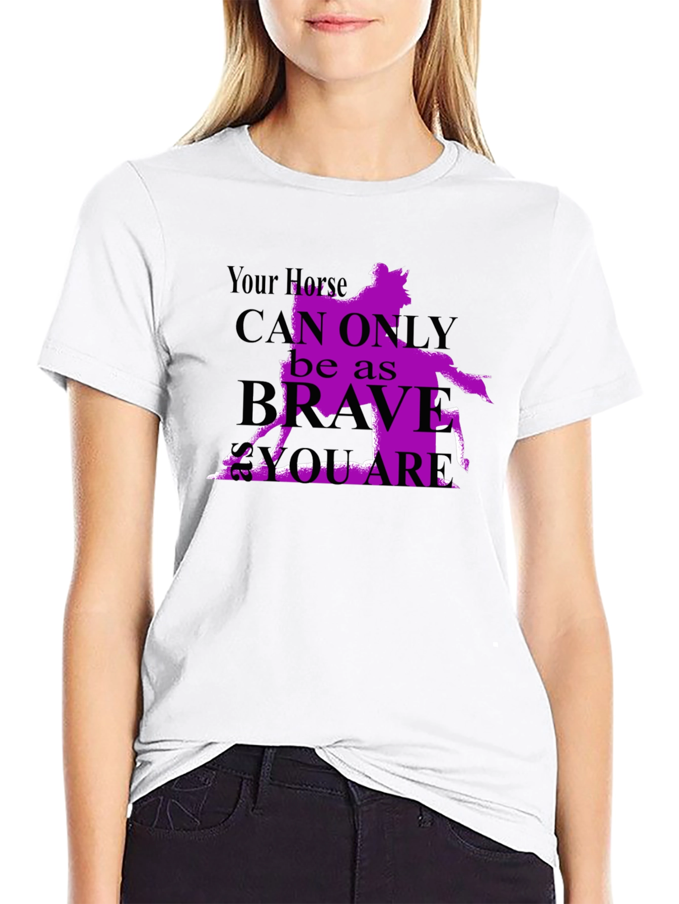 Horse Rider T-Shirt - Brave As You Are