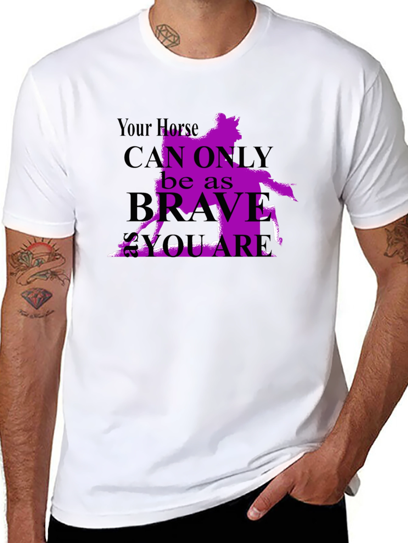 Horse Rider T-Shirt - Brave As You Are