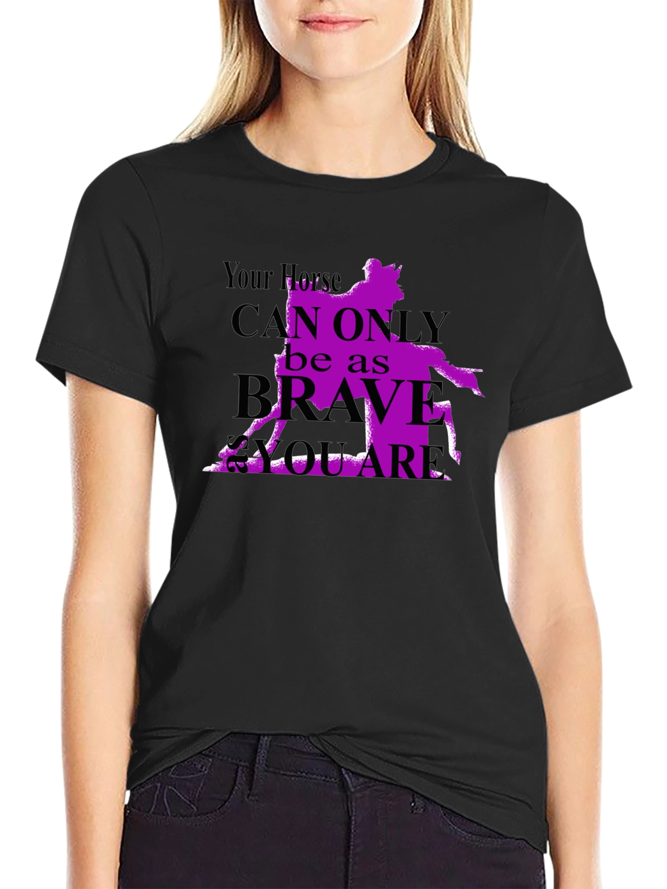 Horse Rider T-Shirt - Brave As You Are