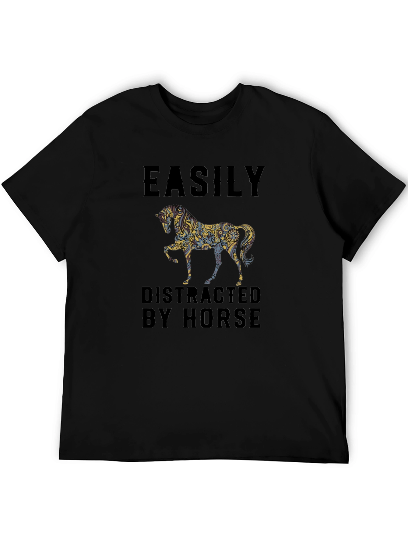 Easily Distracted By Horse Graphic Tee
