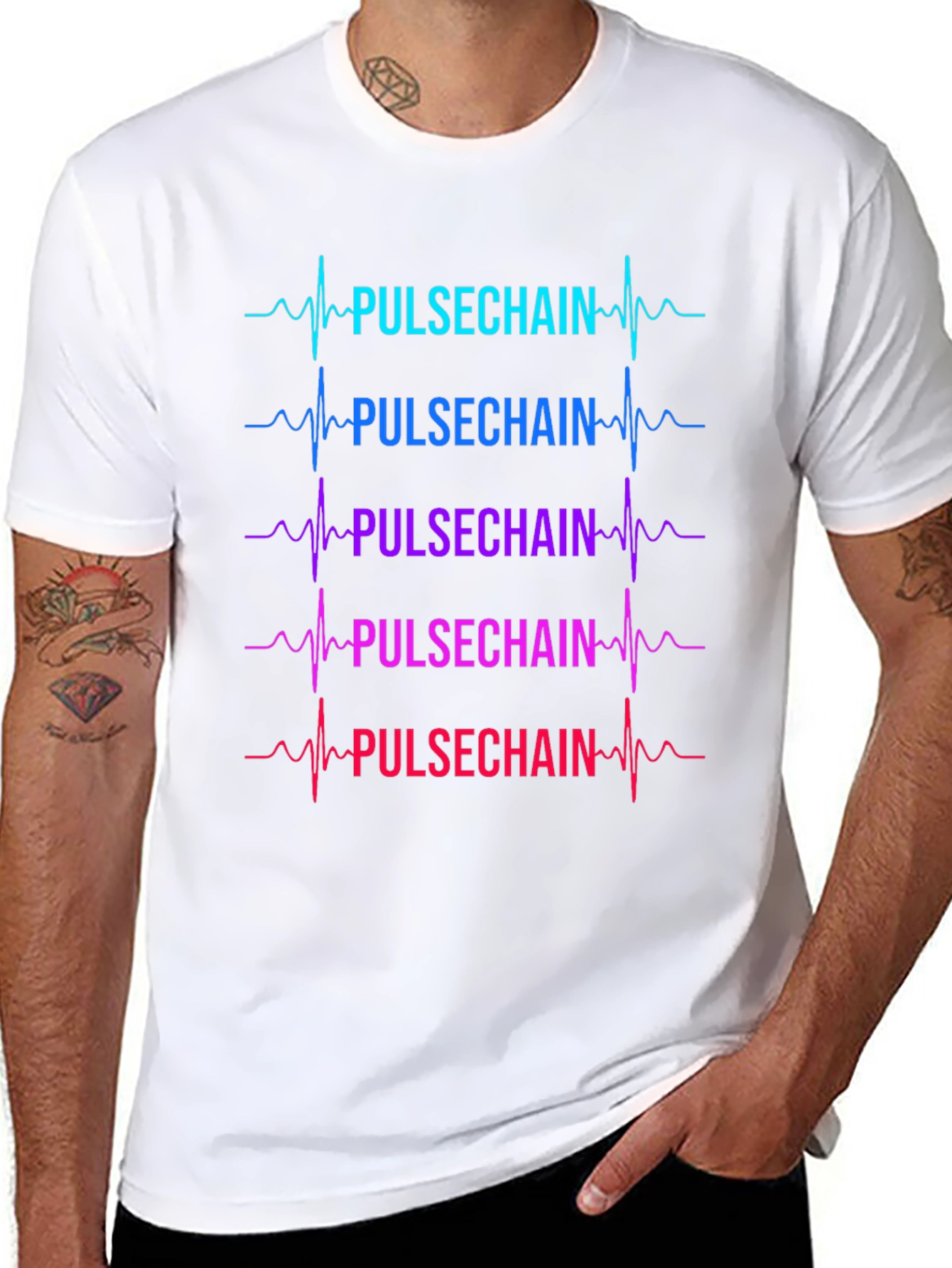 PulseChain Heartbeat Graphic T-Shirt