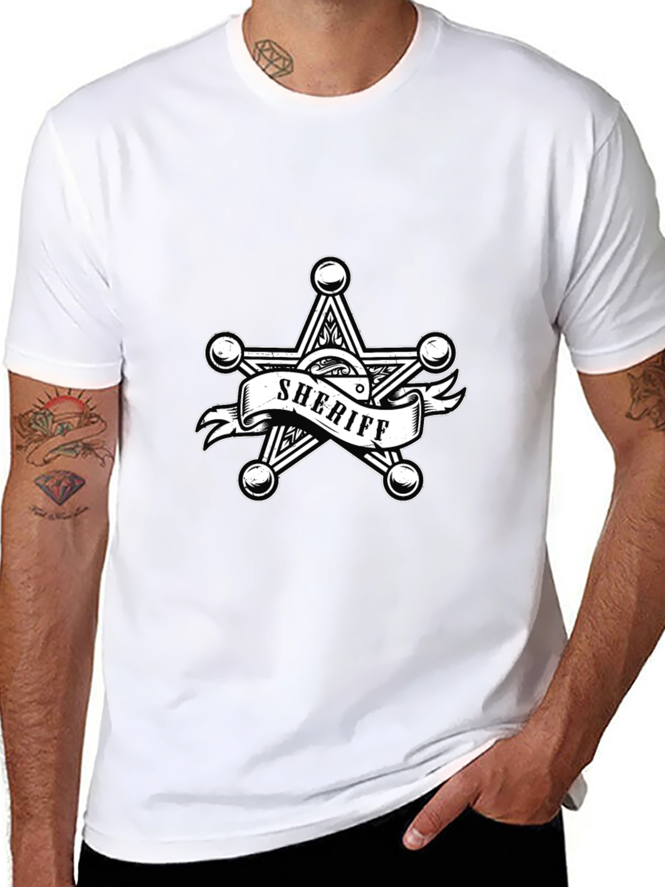 Sheriff Star T-Shirt - Western Style Tee