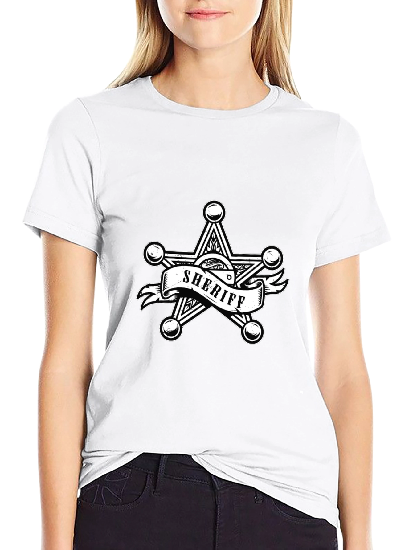 Sheriff Star T-Shirt - Western Style Tee