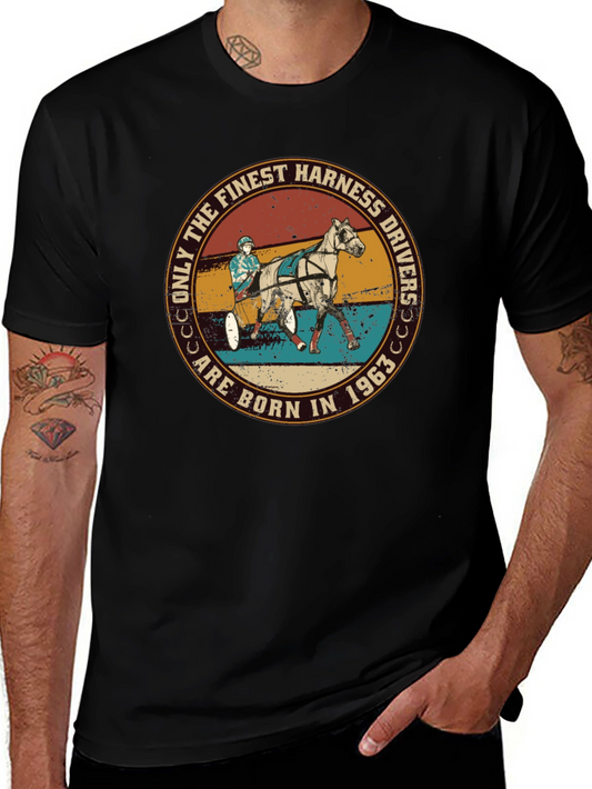 Finest Harness Drivers T-Shirt - Born in 1963