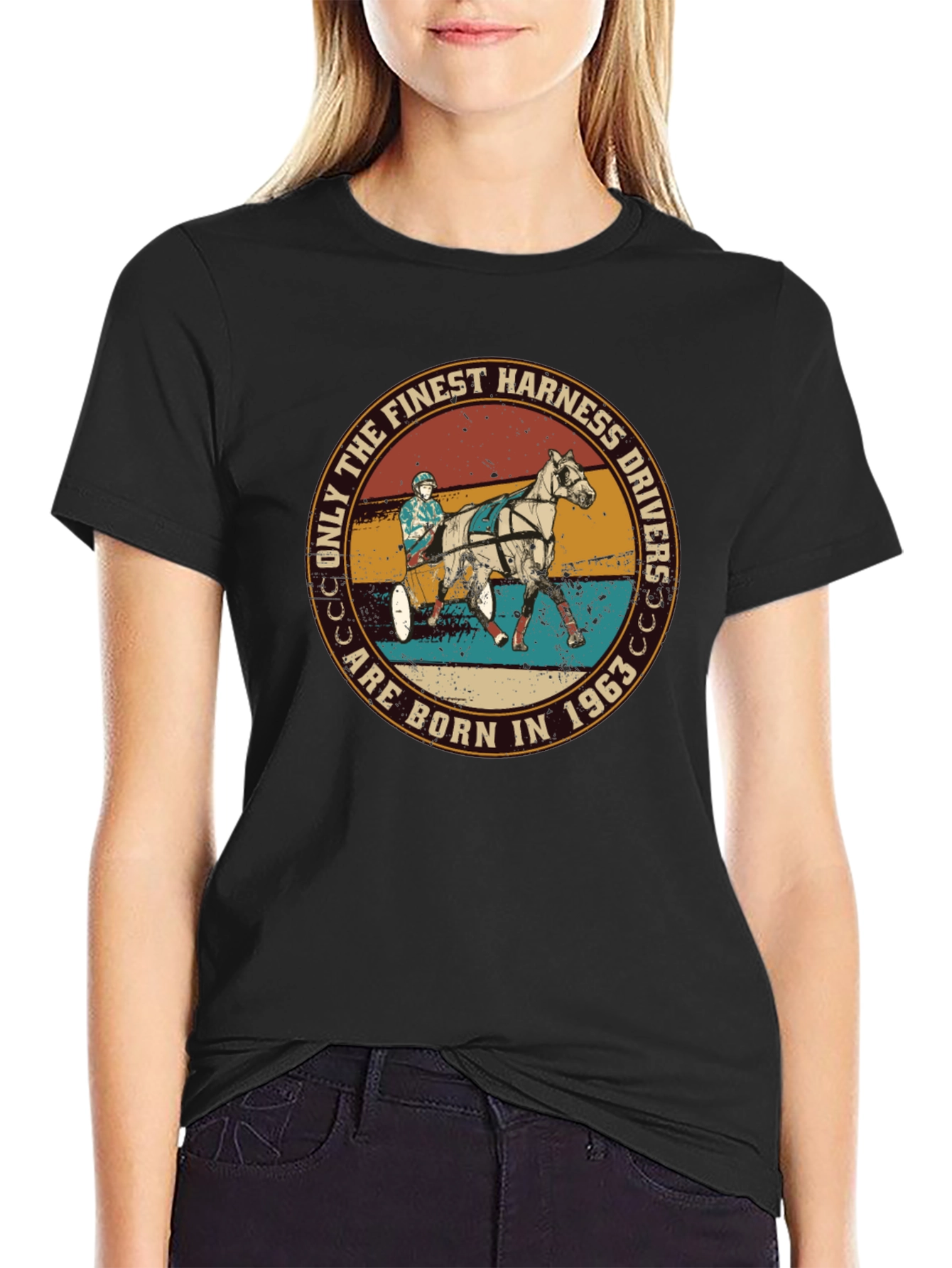 Finest Harness Drivers T-Shirt - Born in 1963