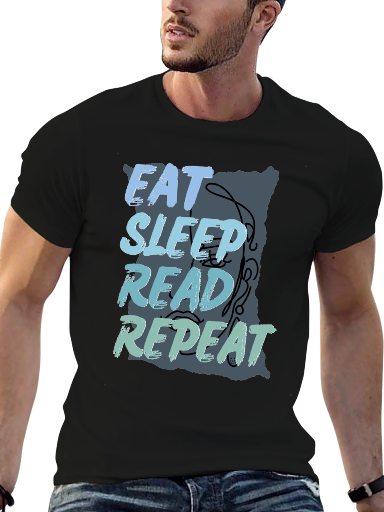 Eat Sleep Read Repeat T-Shirt - Reading Lover Tee