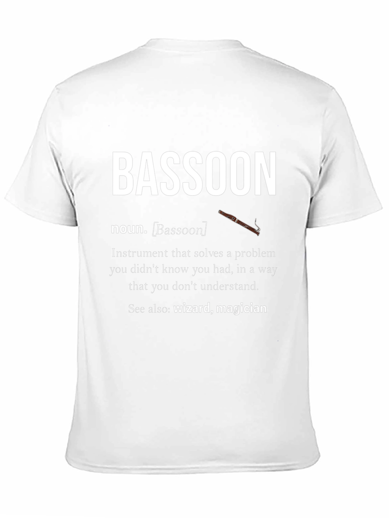 Bassoon Definition Graphic T-Shirt - Musician Gift