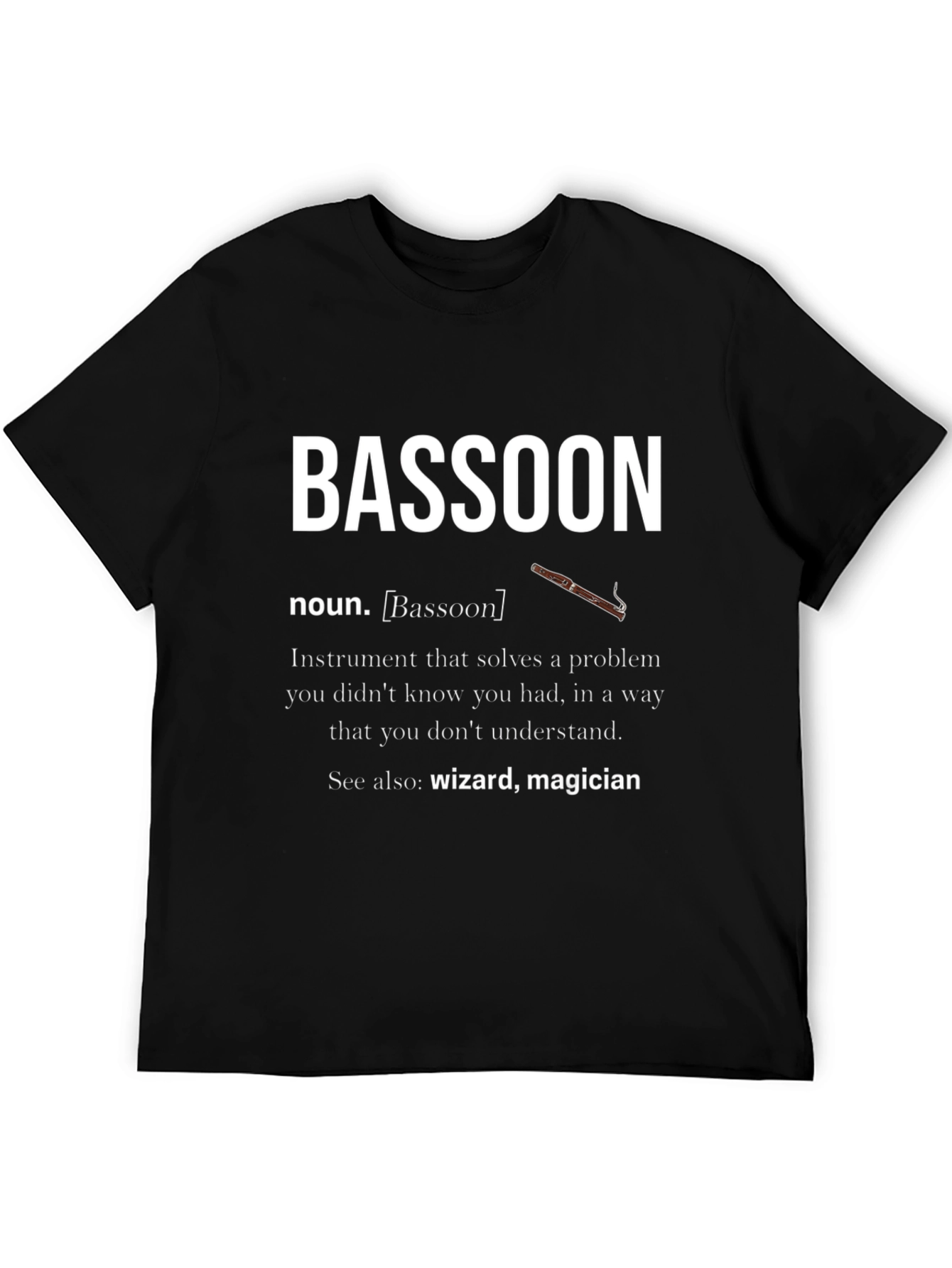 Bassoon Definition Graphic T-Shirt - Musician Gift
