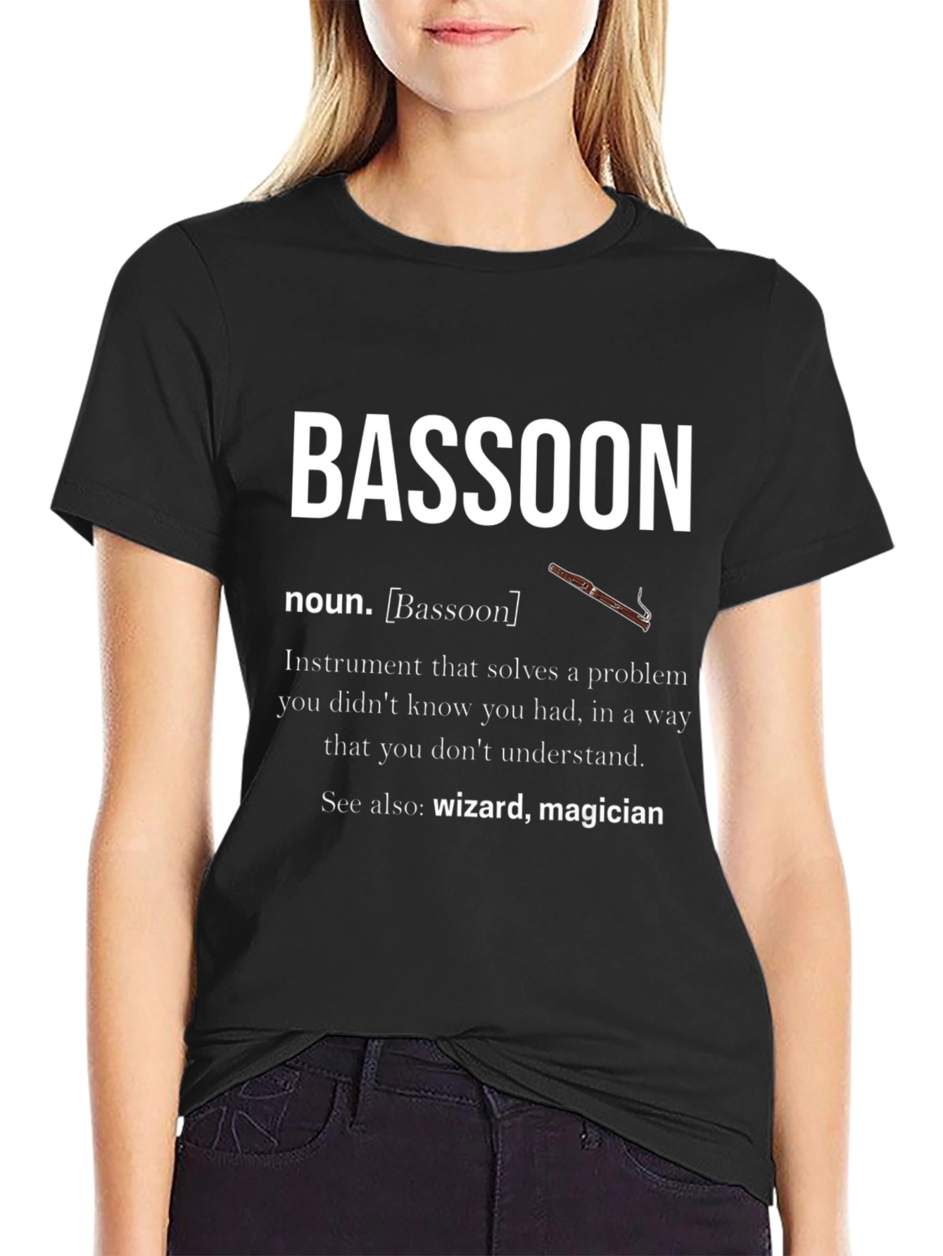 Bassoon Definition Graphic T-Shirt - Musician Gift