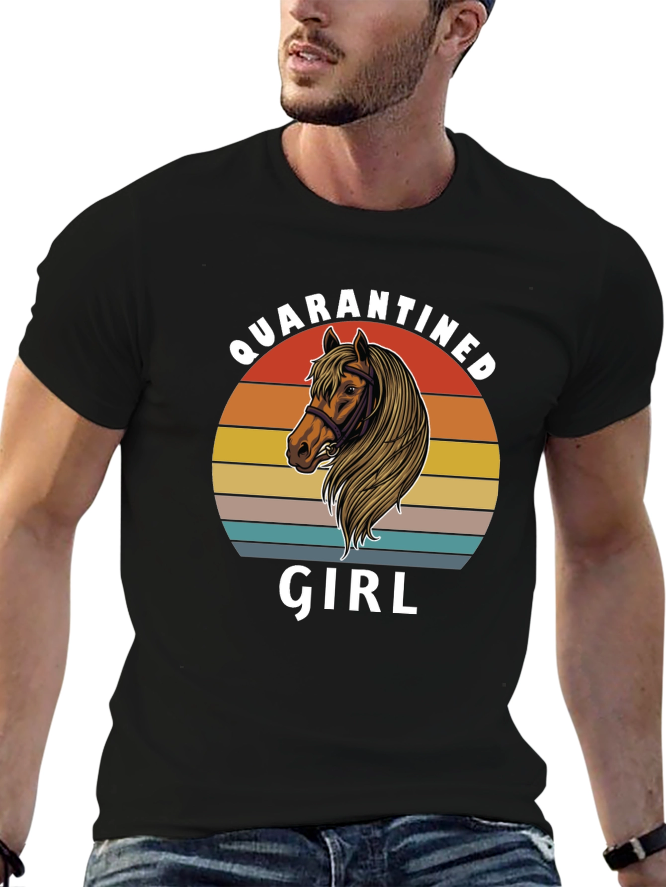 Quarantined Girl Horse T-Shirt