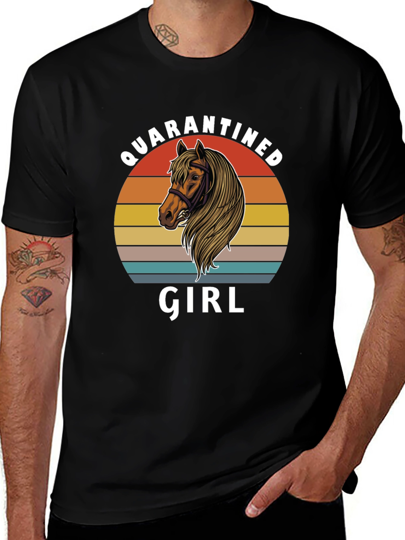 Quarantined Girl Horse T-Shirt