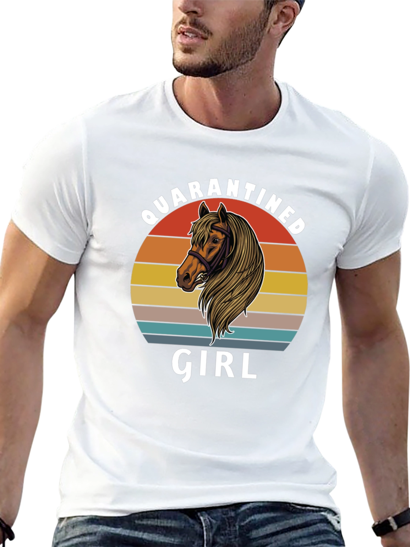 Quarantined Girl Horse T-Shirt