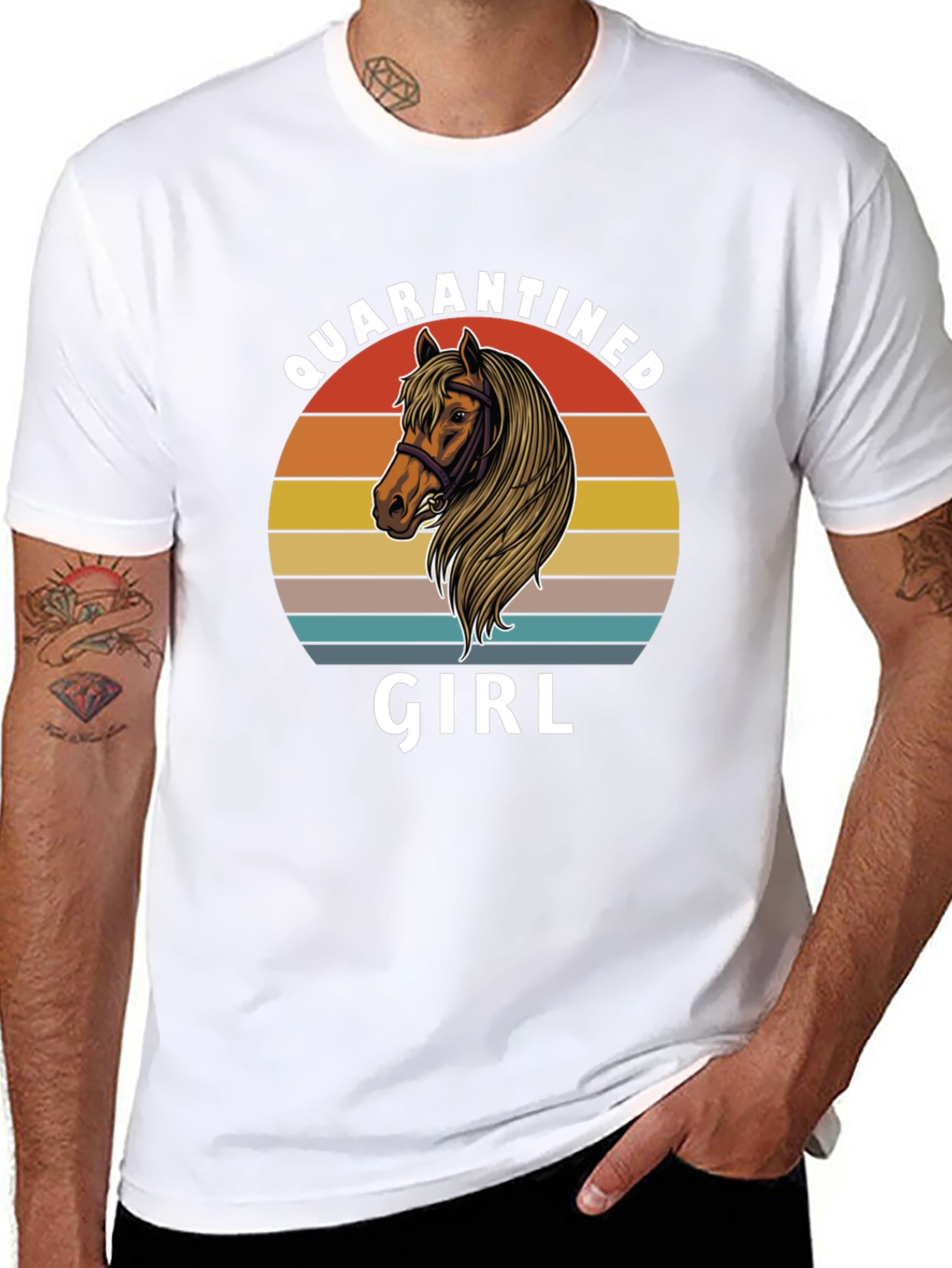 Quarantined Girl Horse T-Shirt