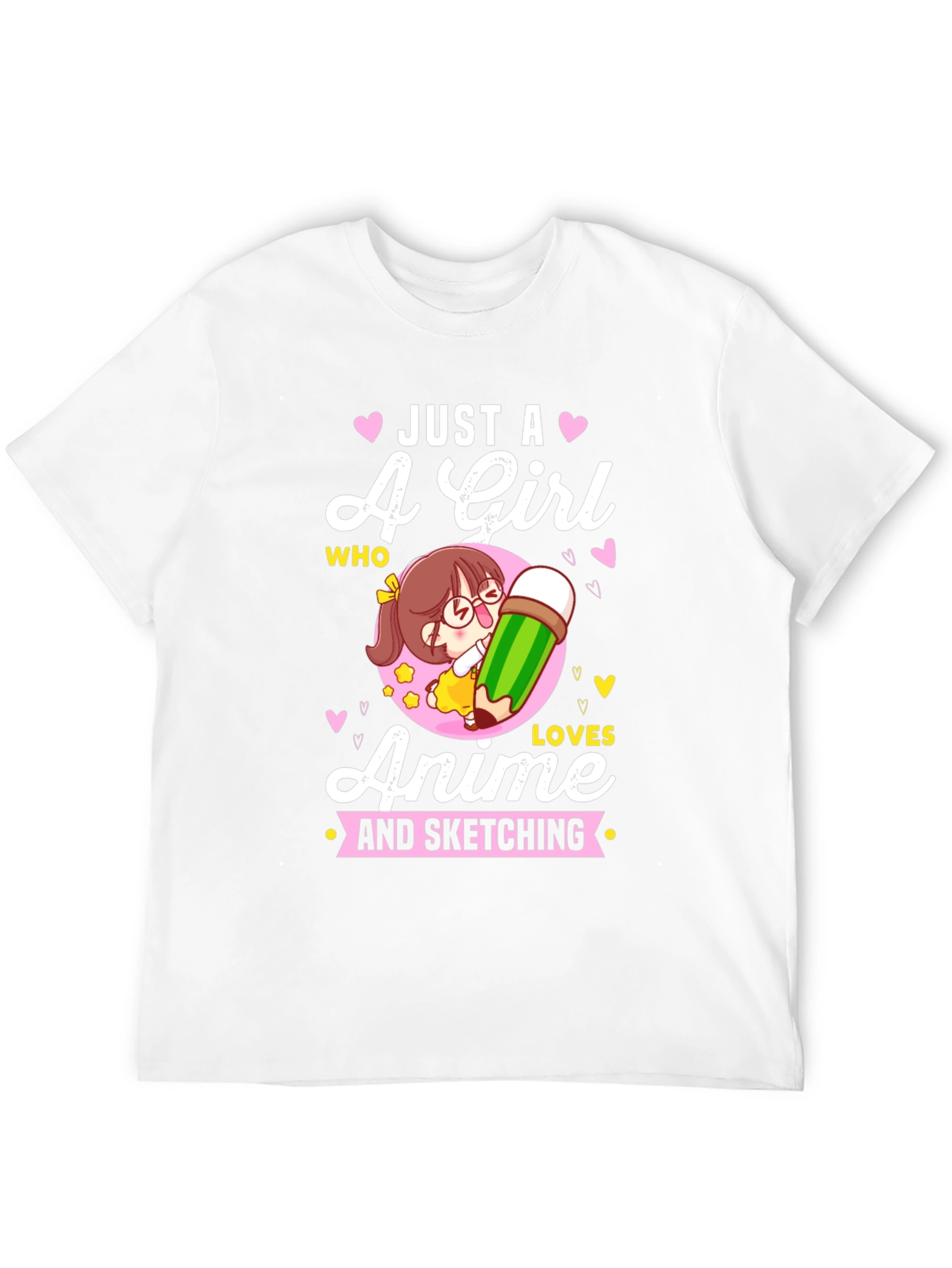 Anime Girl Sketching T-Shirt