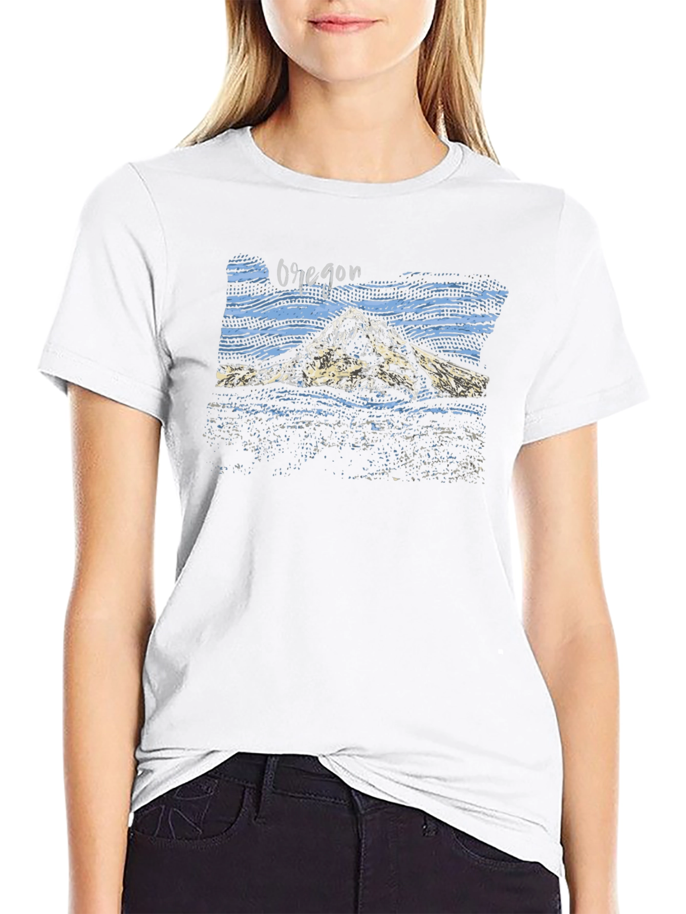 Oregon Graphic Tee - Mountain Design