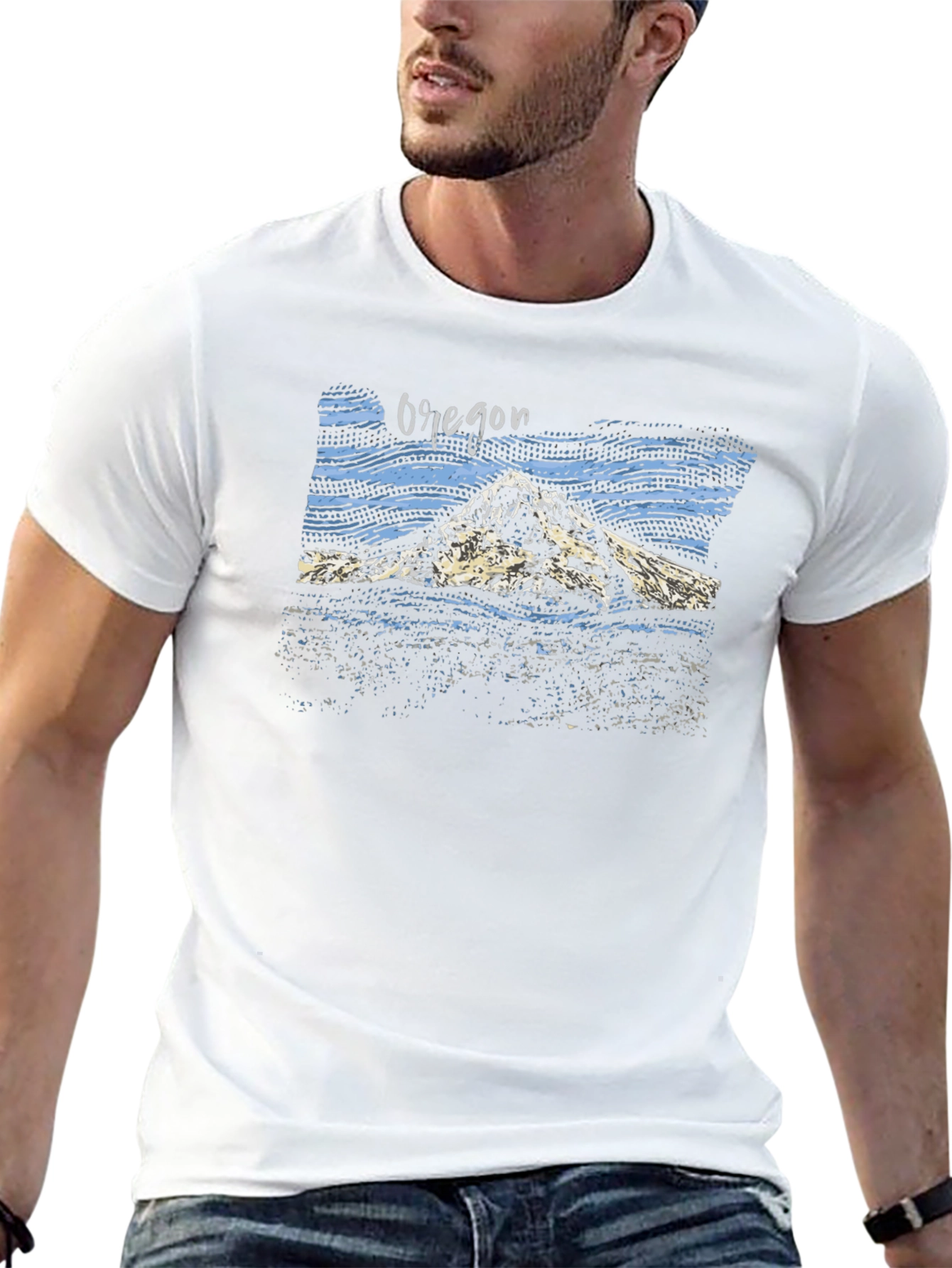 Oregon Graphic Tee - Mountain Design