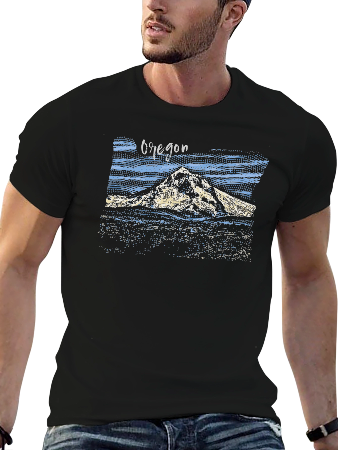 Oregon Graphic Tee - Mountain Design
