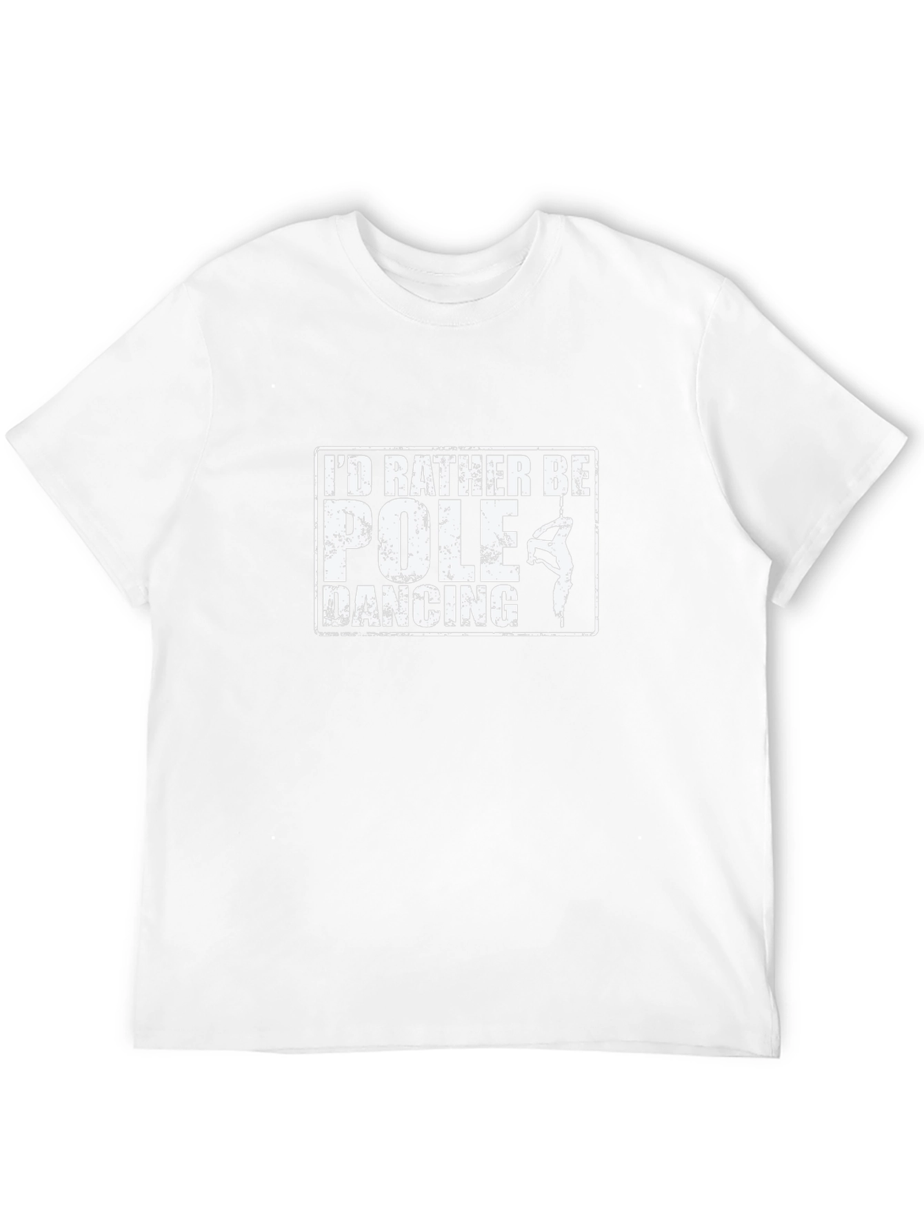 Pole Dancing Graphic Tee - Black Cotton T-Shirt