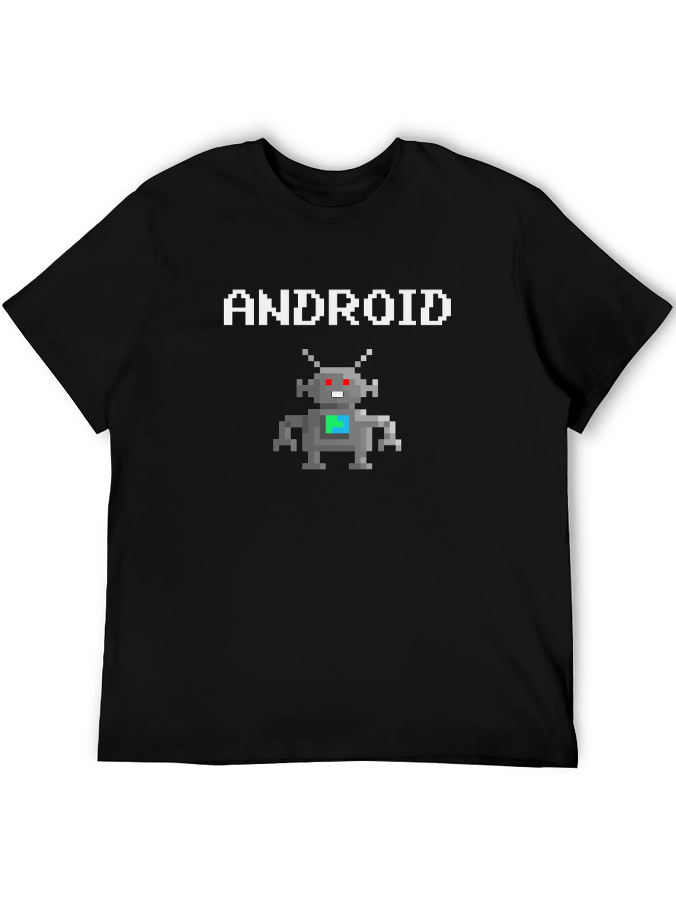 Android Robot Pixel Art Graphic T-Shirt