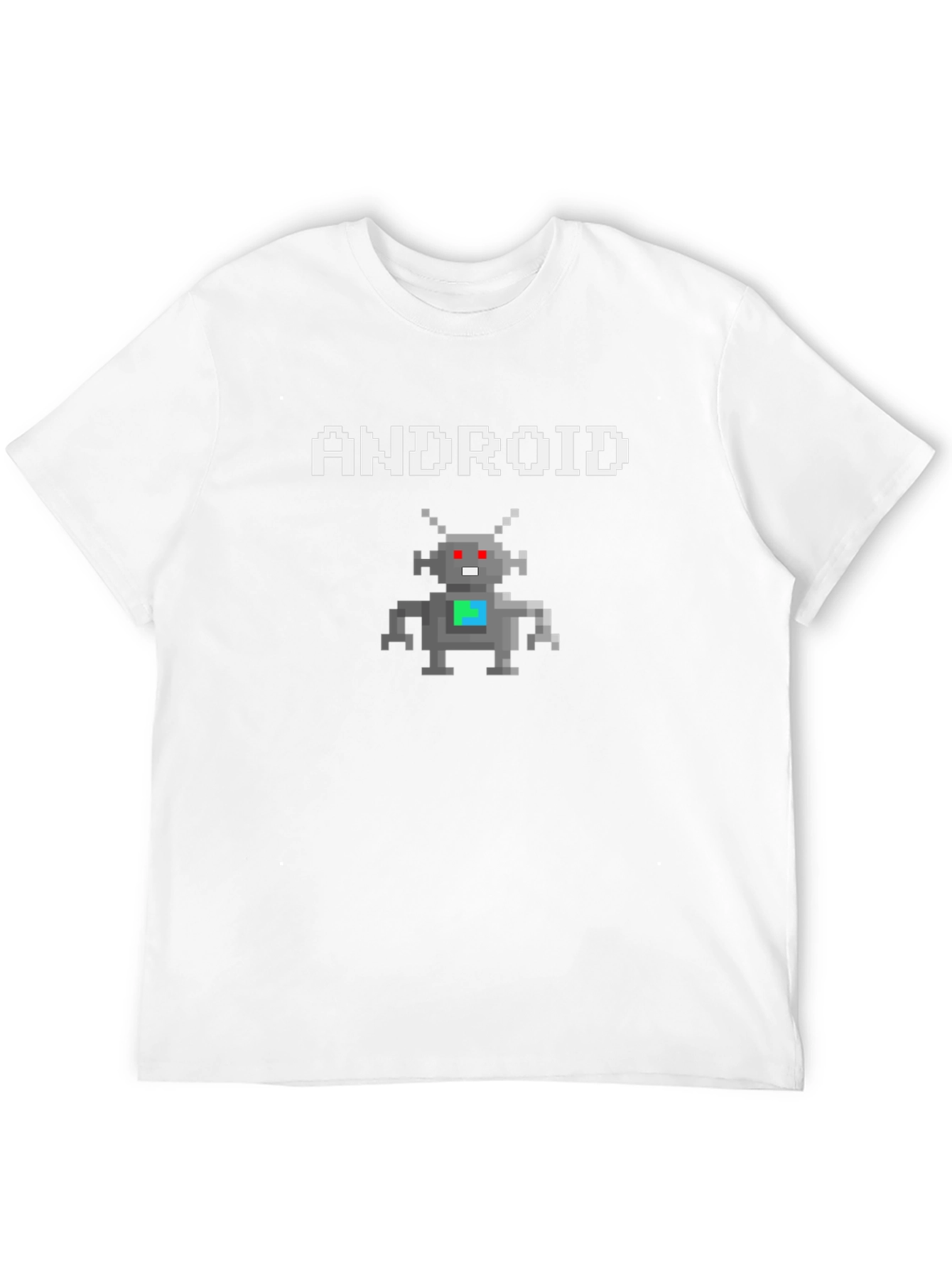 Android Robot Pixel Art Graphic T-Shirt