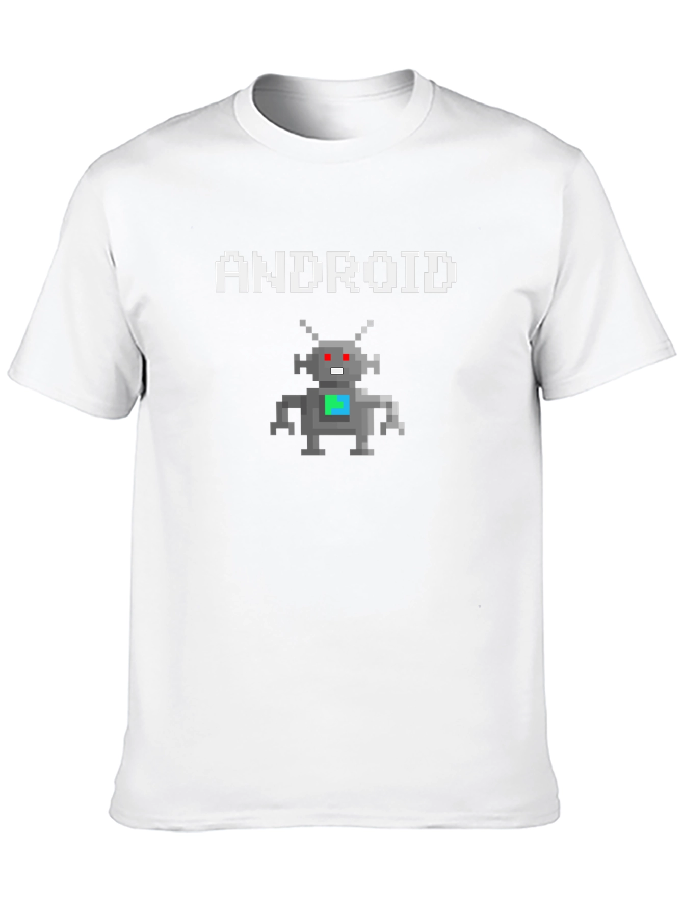 Android Robot Pixel Art Graphic T-Shirt