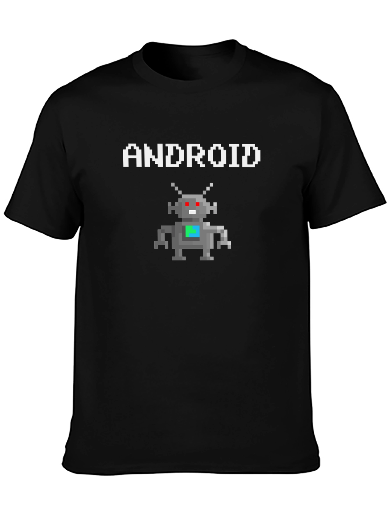 Android Robot Pixel Art Graphic T-Shirt