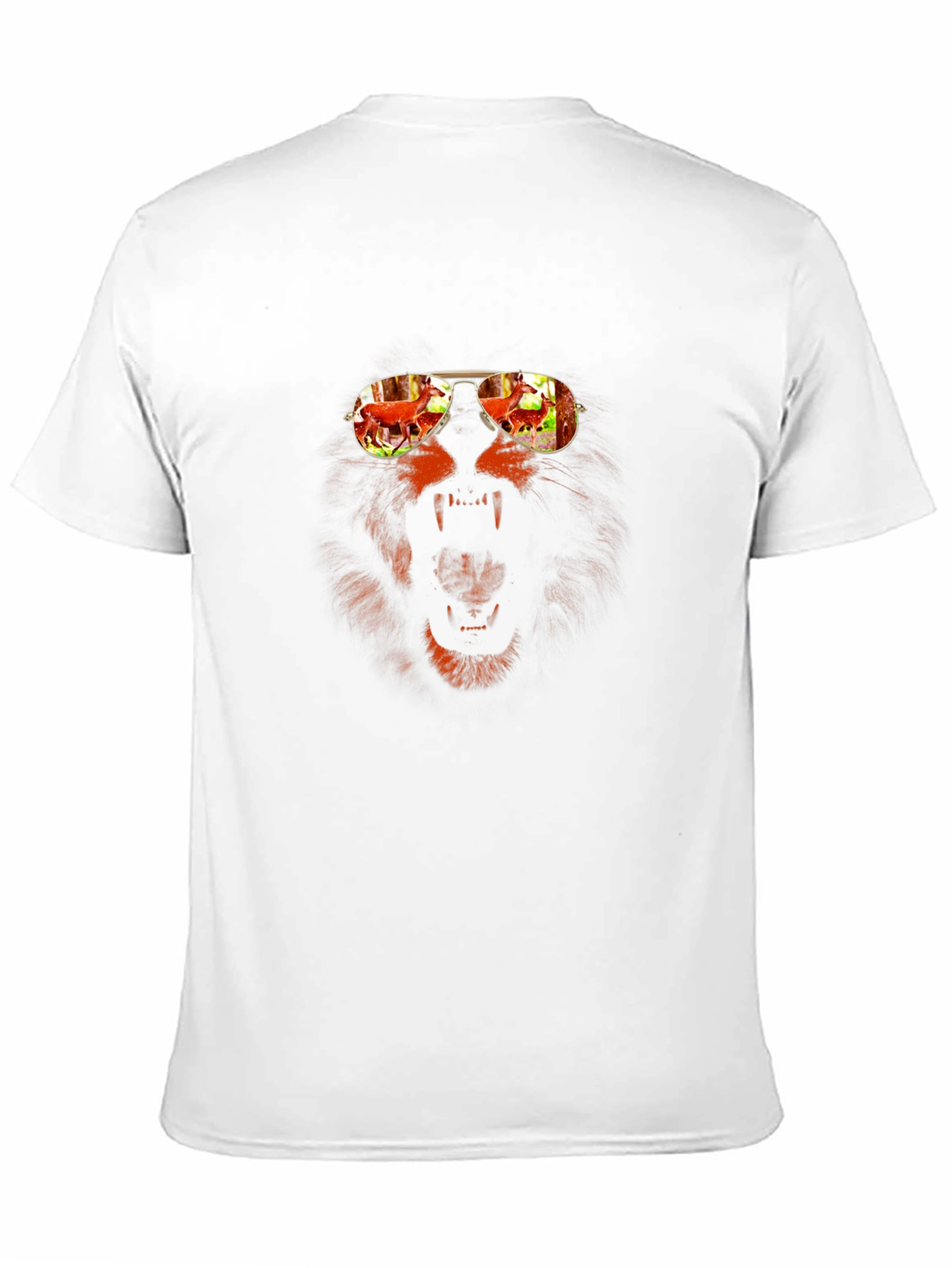 Lion Sunglasses Graphic Tee